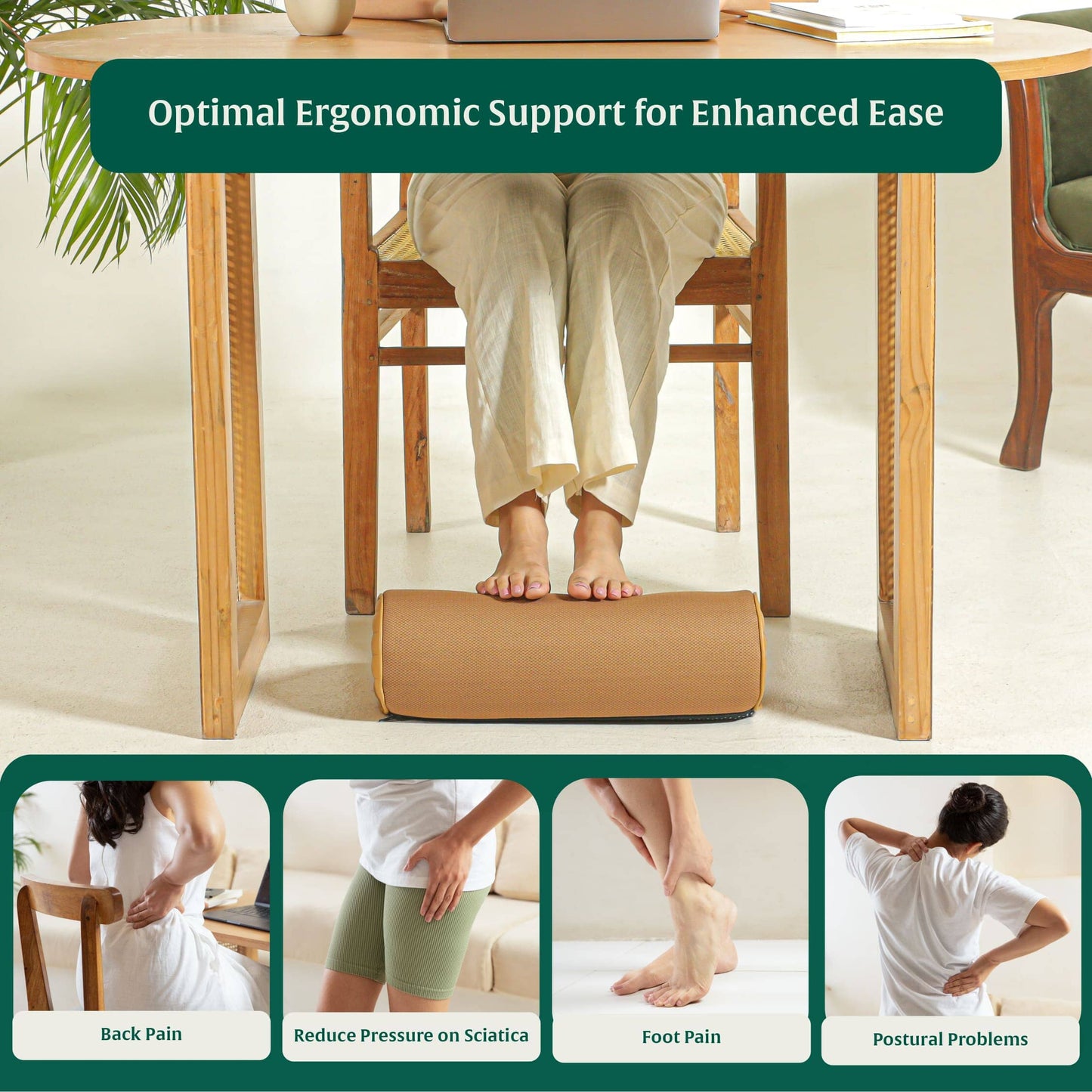 StepComfort Curve Footrest Foot Rest Cushion The White Willow