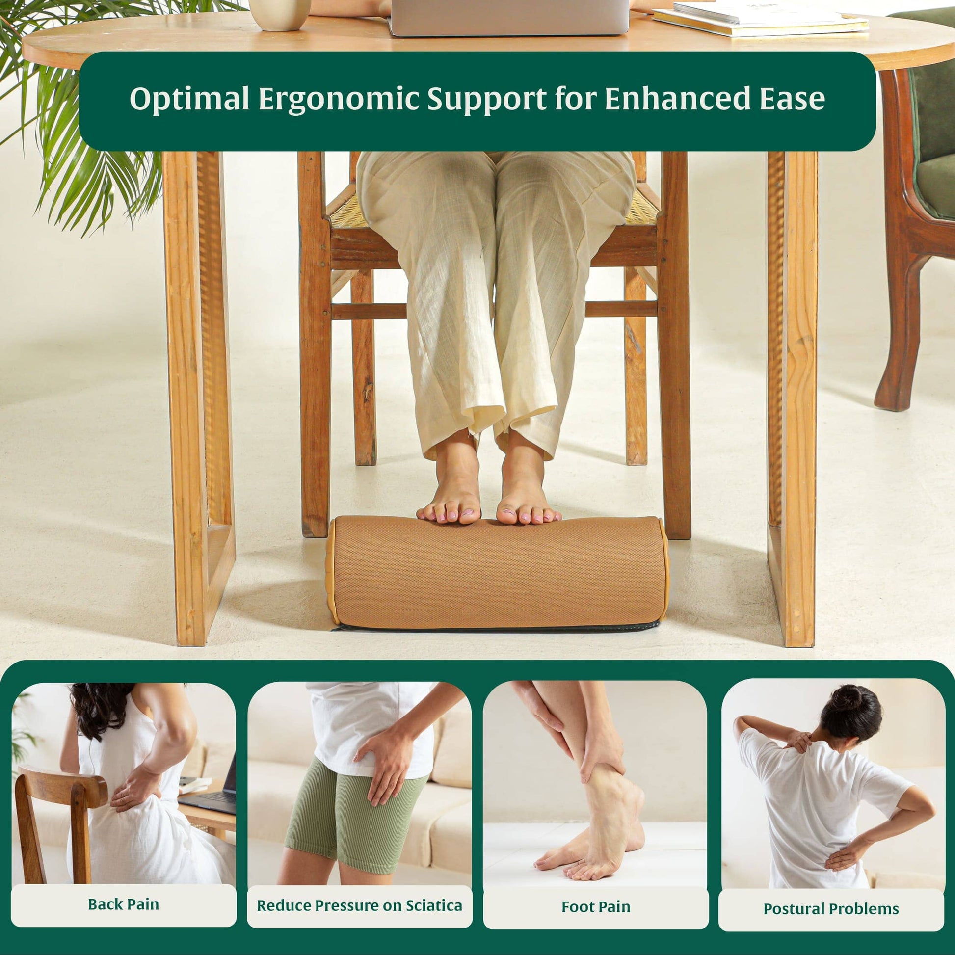 StepComfort Curve Footrest Foot Rest Cushion The White Willow