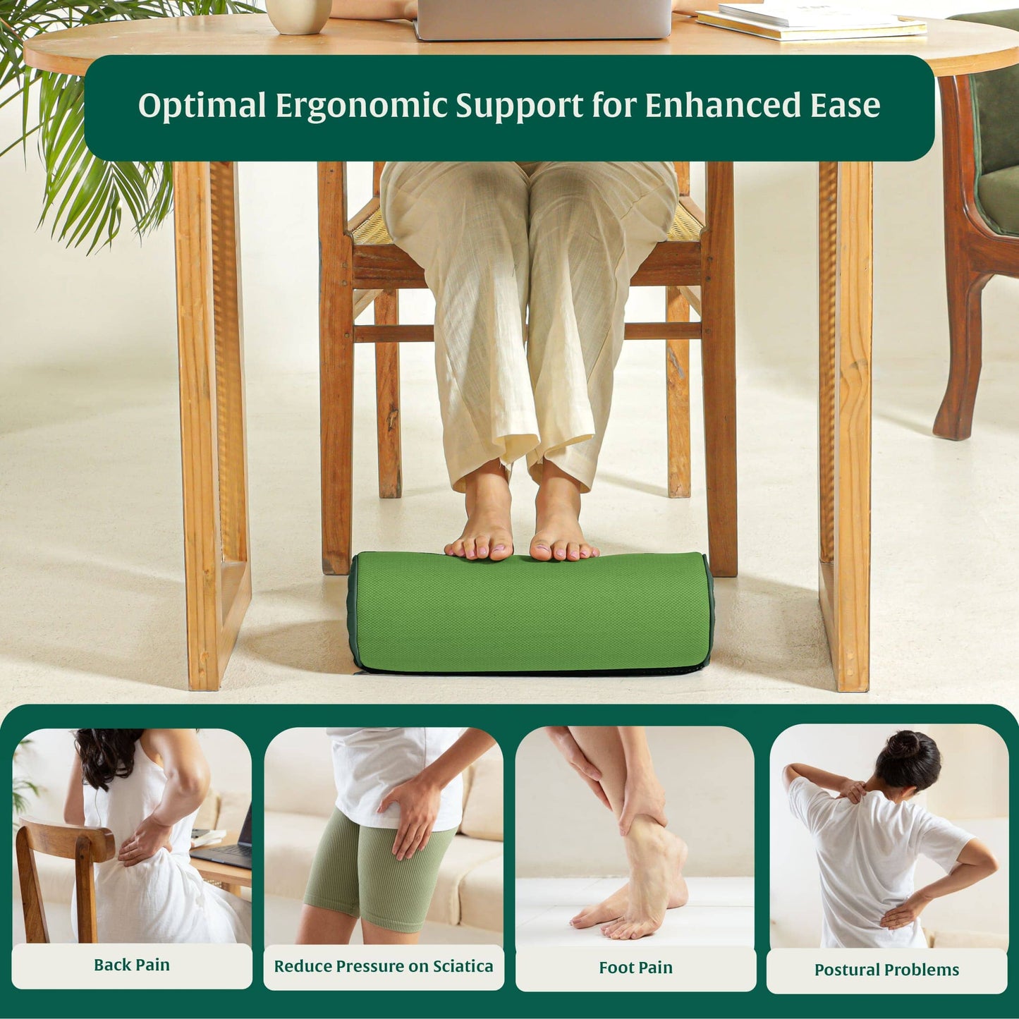 StepComfort Curve Footrest Foot Rest Cushion The White Willow