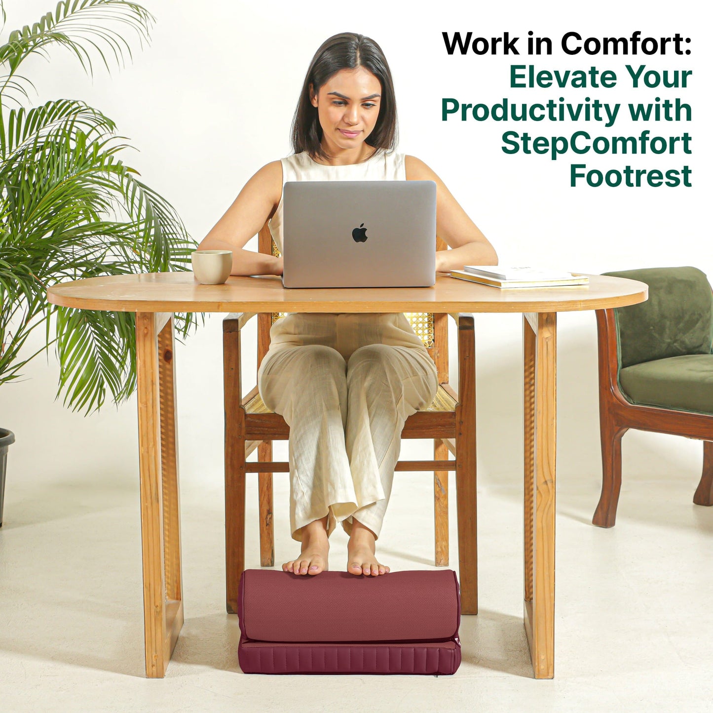 StepComfort Curve Footrest Foot Rest Cushion The White Willow