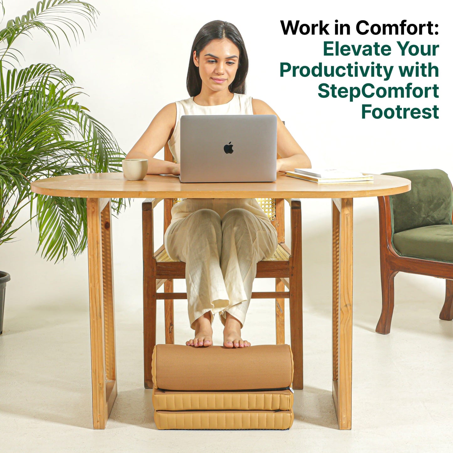 StepComfort Curve Footrest Foot Rest Cushion The White Willow