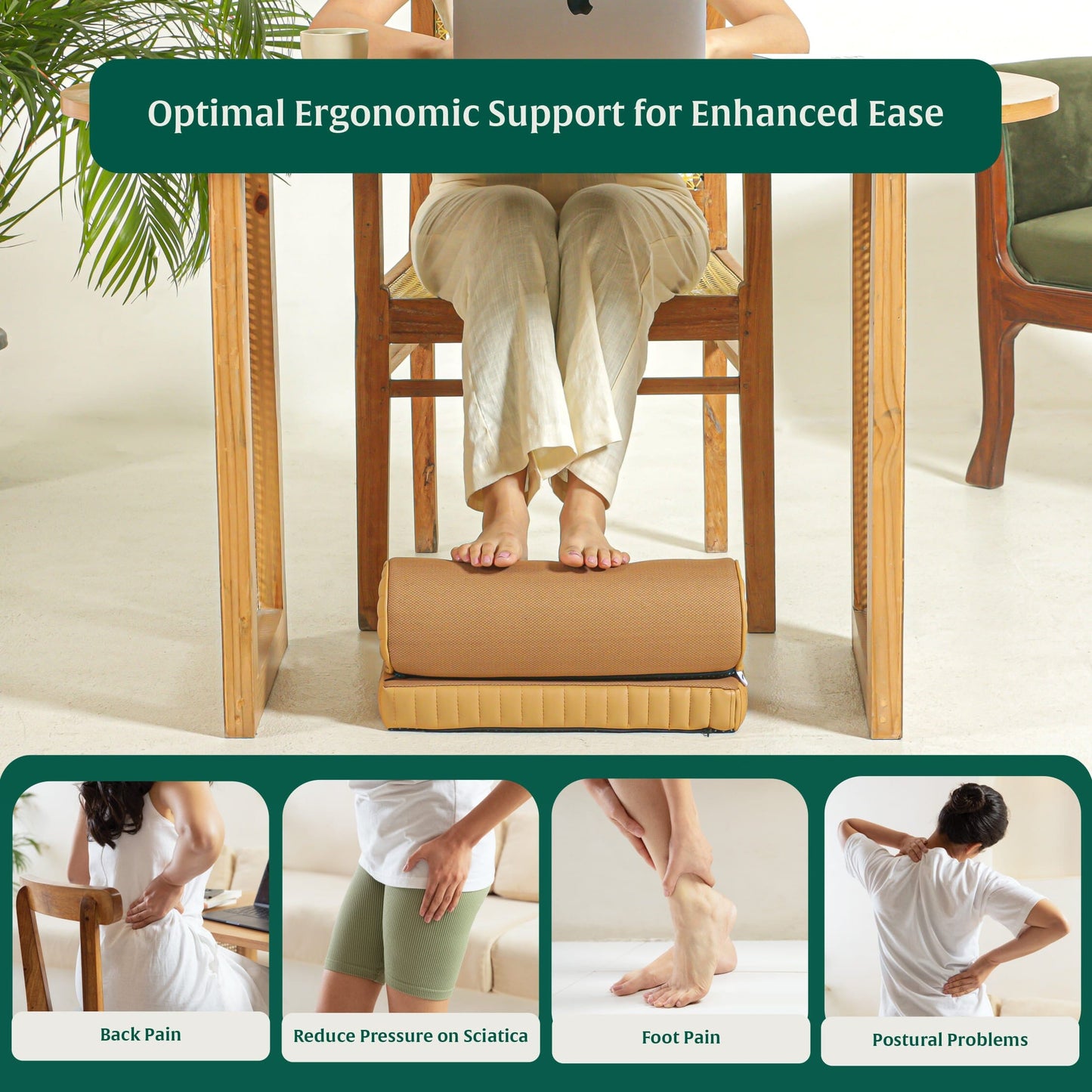 StepComfort Curve Footrest Foot Rest Cushion The White Willow