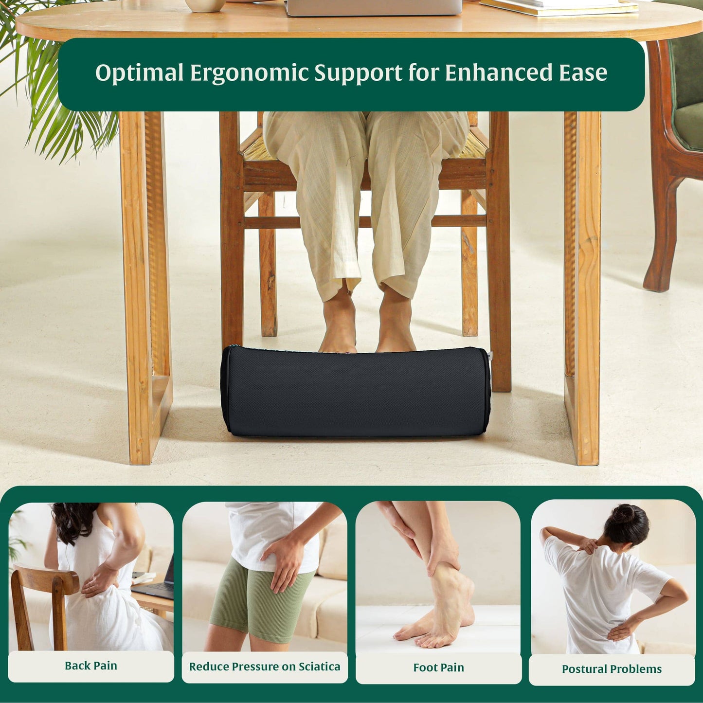 StepComfort Curve Footrest Foot Rest Cushion The White Willow