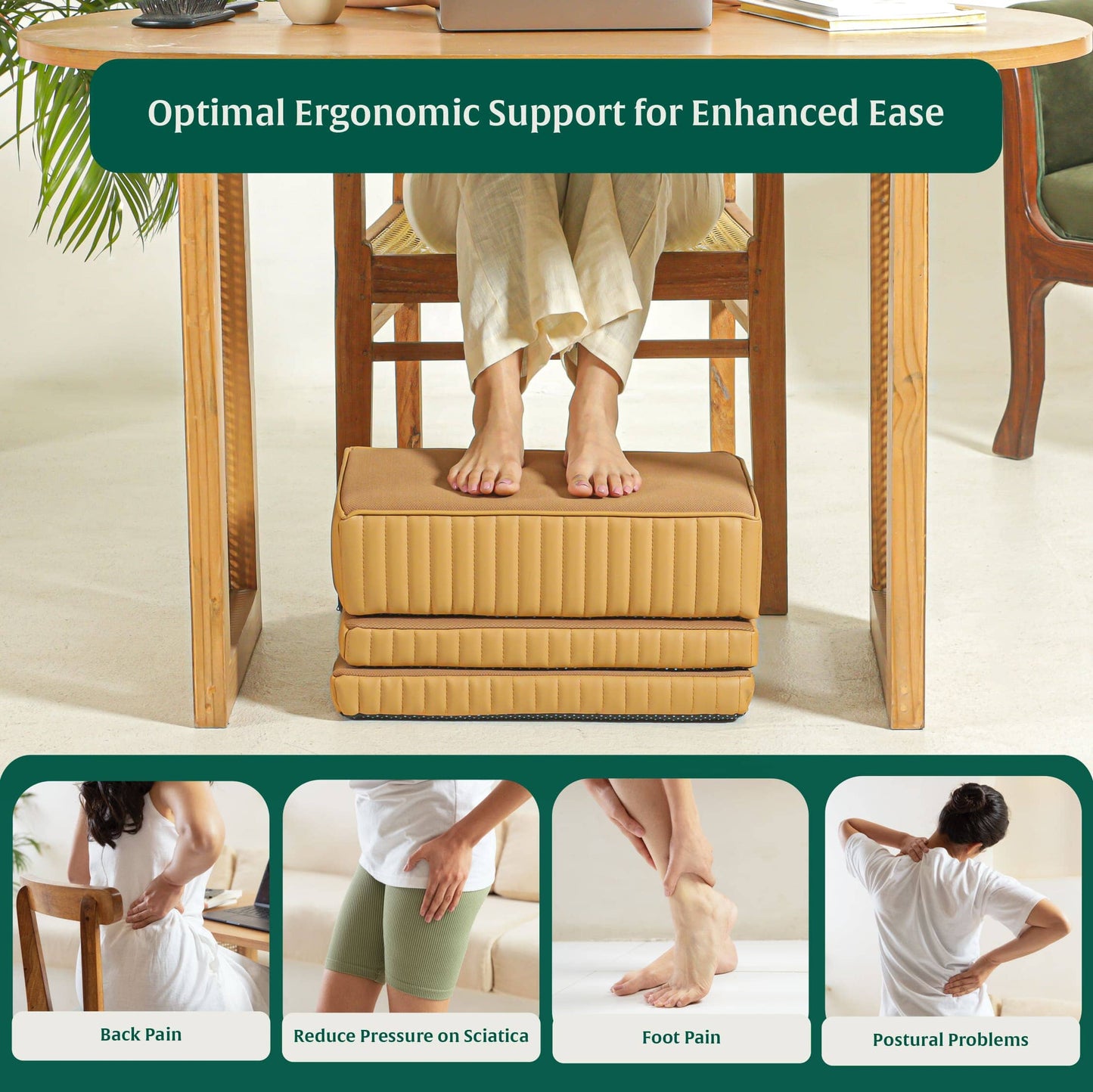 StepComfort Platform Footrest Foot Rest Cushion The White Willow