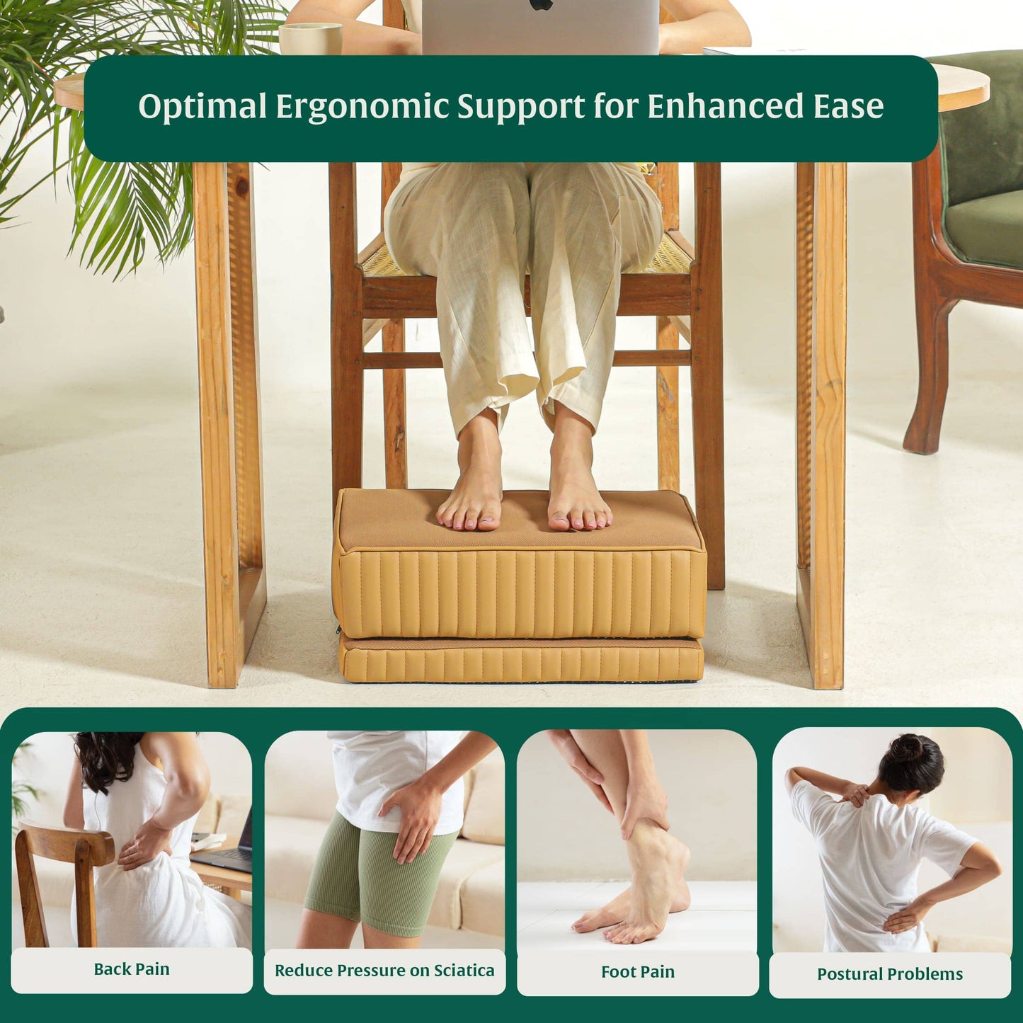 StepComfort Platform Footrest Foot Rest Cushion The White Willow