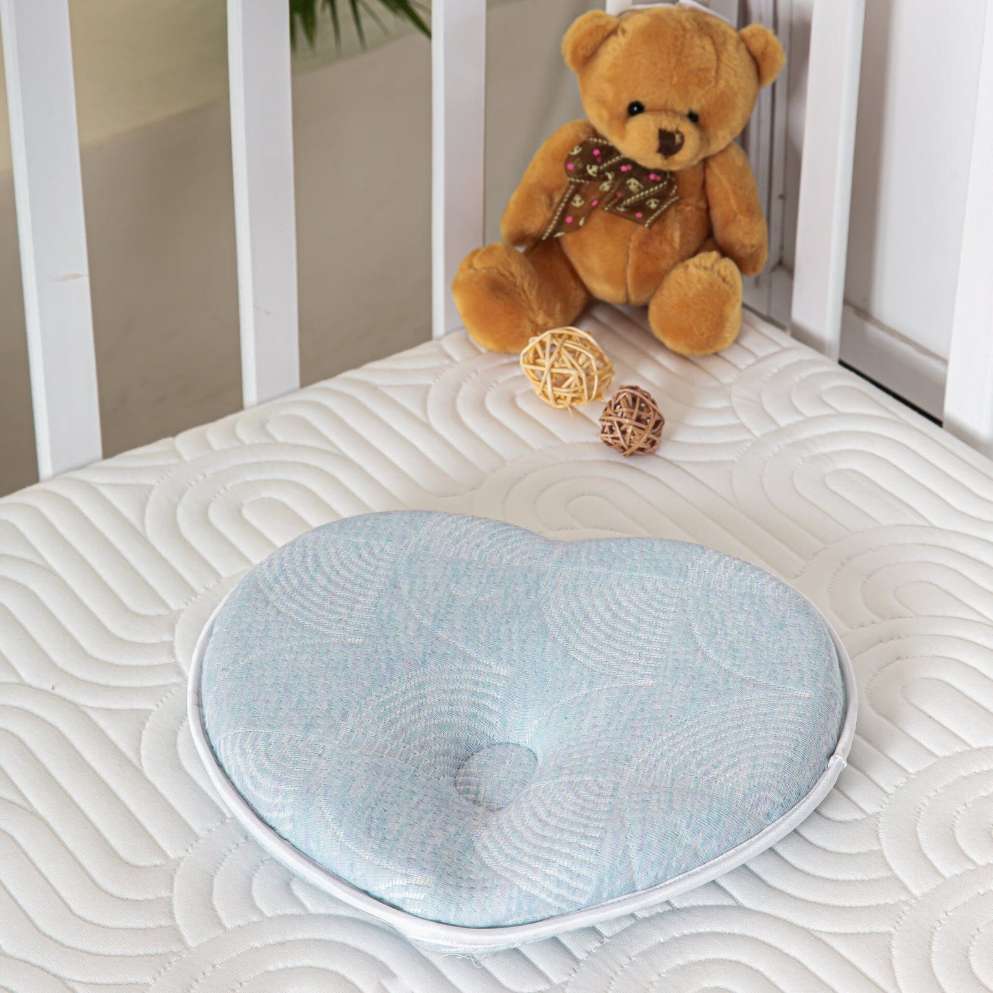 Sweetheart Baby Pillow Baby-0-12 Months-Pillow The White Willow Misty Blue Hush