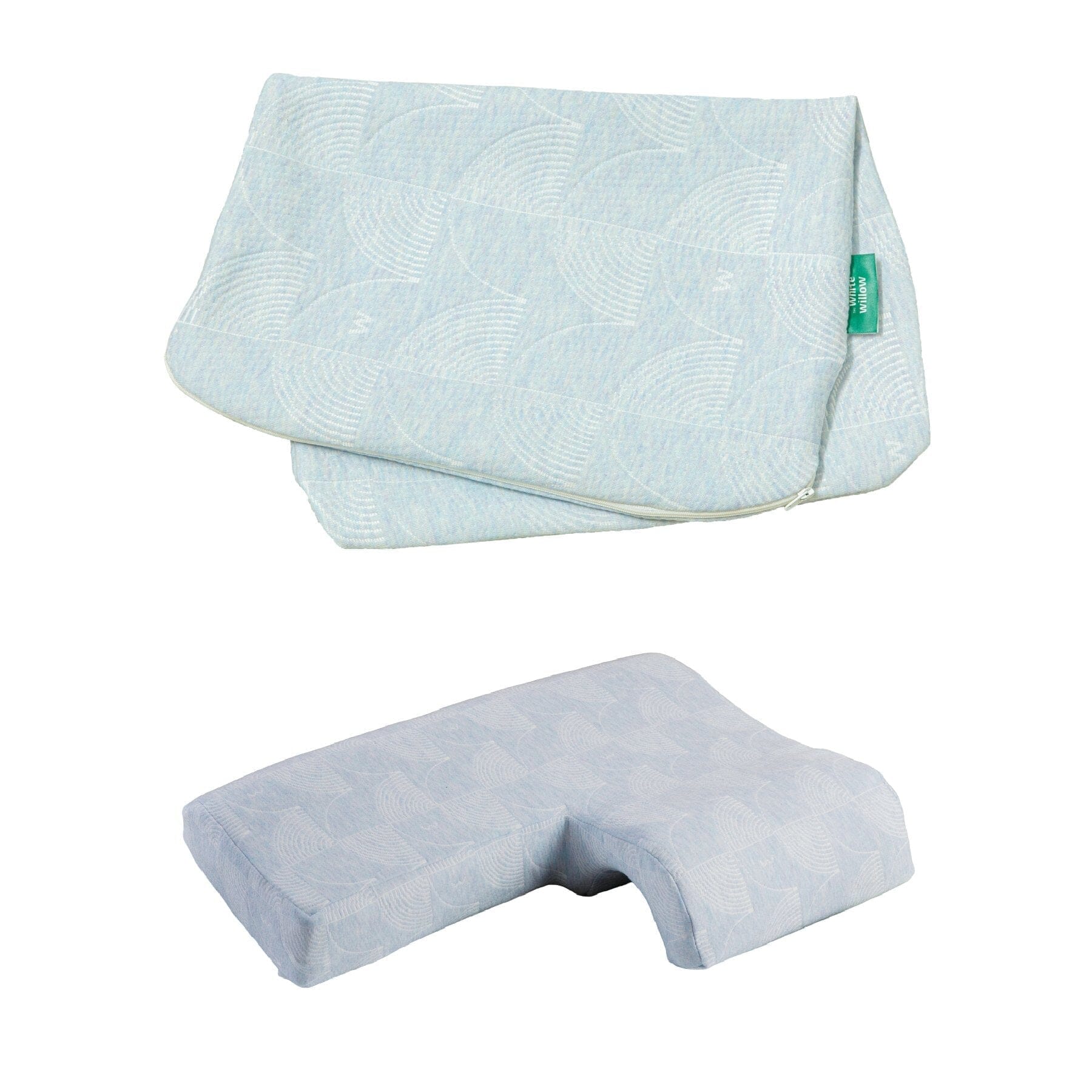 TogetherRest Hug Pillow Cover Only Pillow Cover The White Willow Right Side Misty Blue Hush