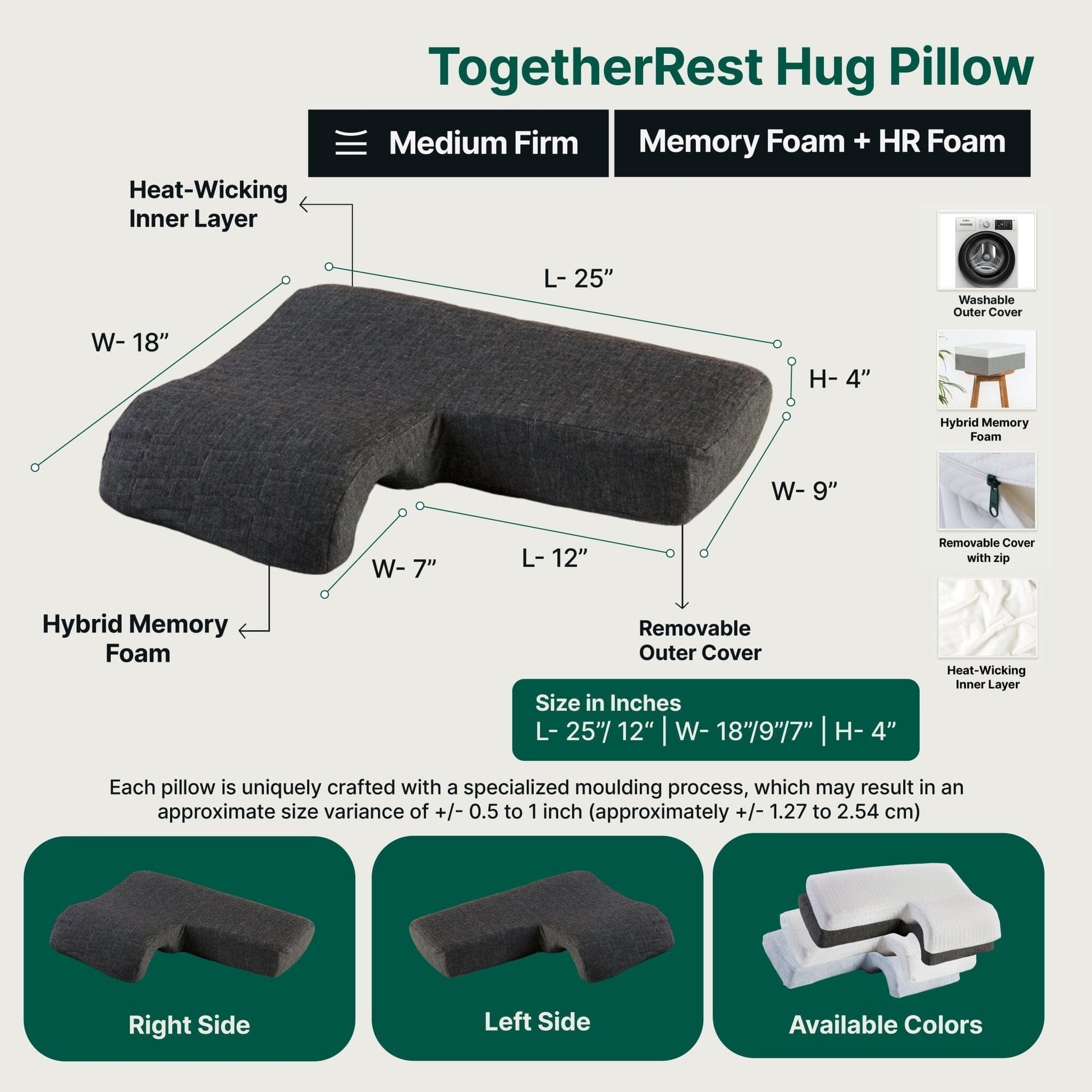 TogetherRest Hug Pillow Speciality Pillow The White Willow