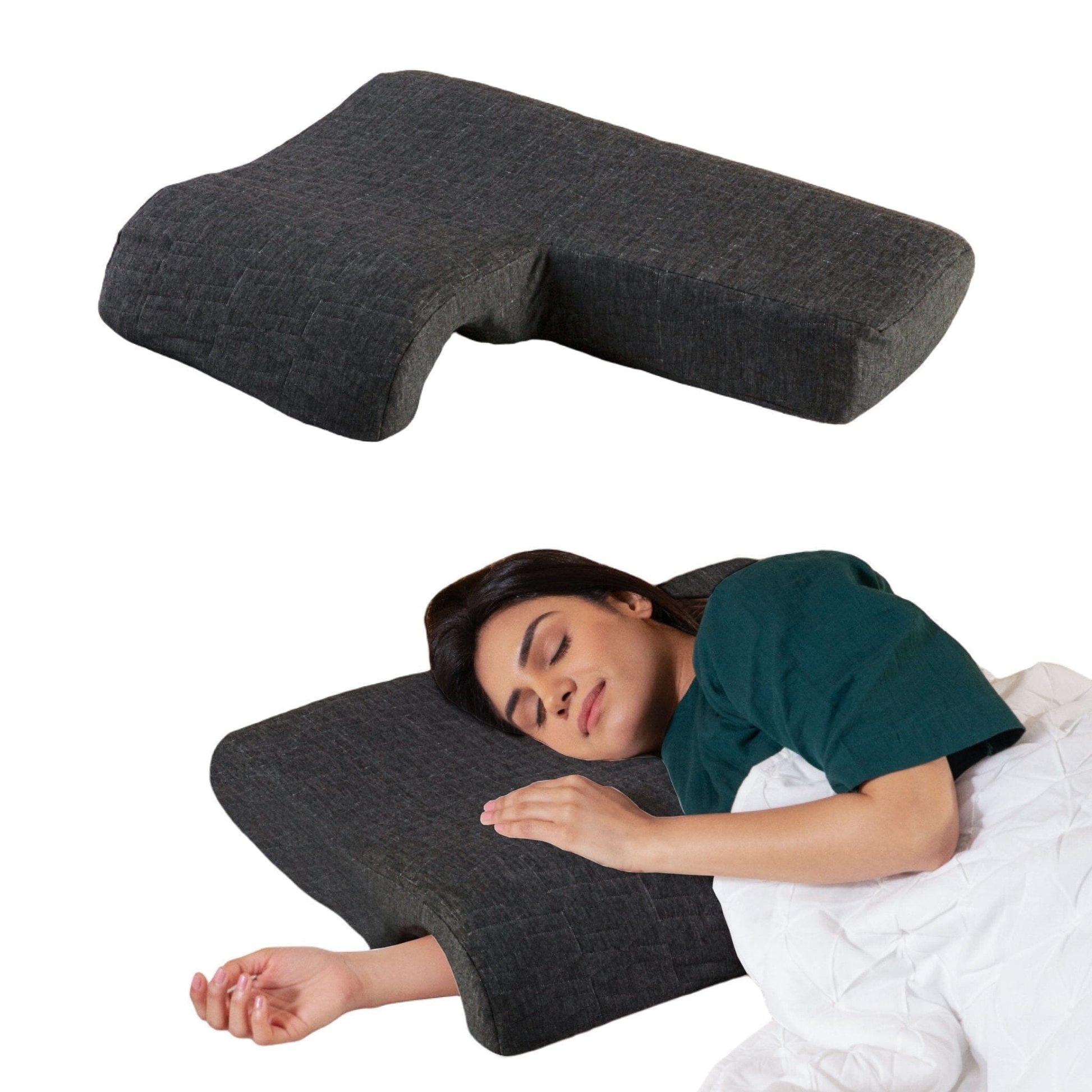 TogetherRest Hug Pillow Speciality Pillow The White Willow Right Side Grey