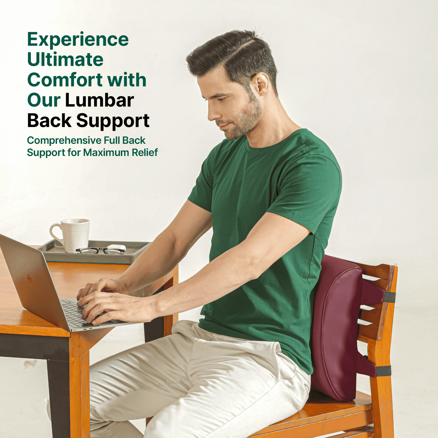 TotalSupport Full Back Pillow Lumbar Back Support The White Willow