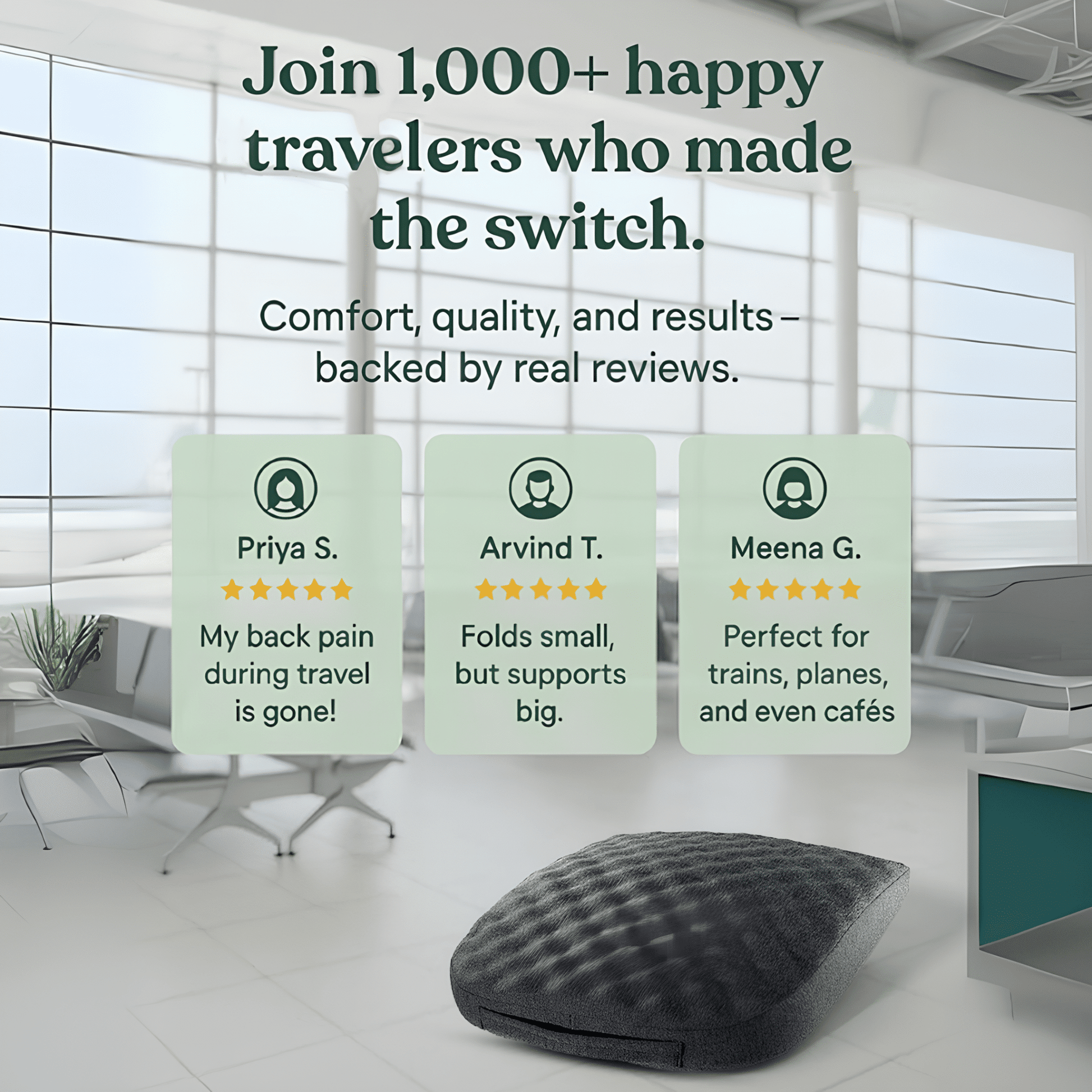 TravelEase Travel Seat Cushion The White Willow