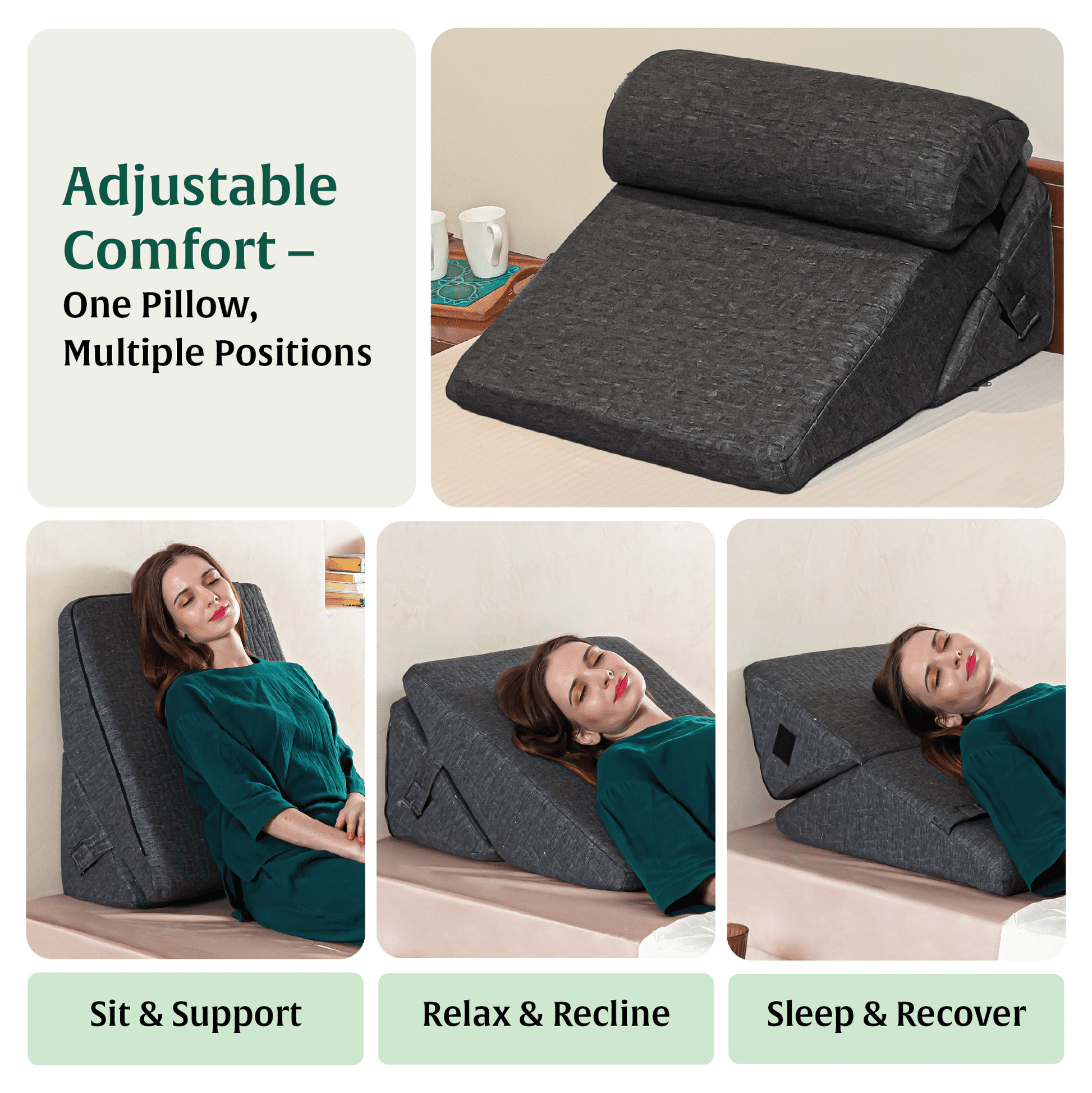 TriAdjust Comfort Plus Bed Wedge Pillow Bed Wedge The White Willow