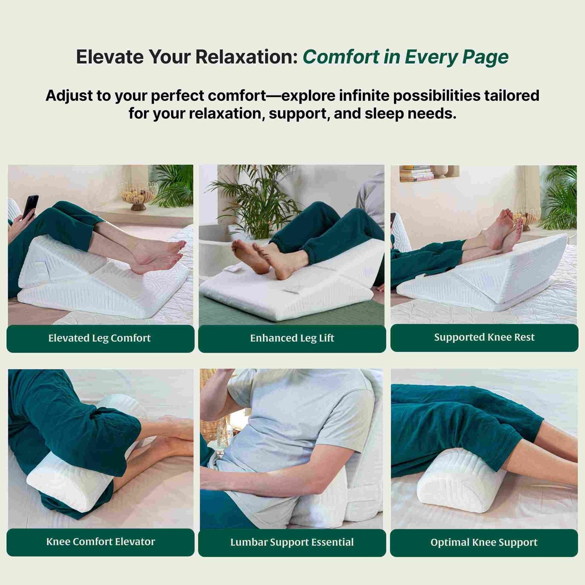 TriAdjust Comfort Plus Bed Wedge Pillow Bed Wedge The White Willow