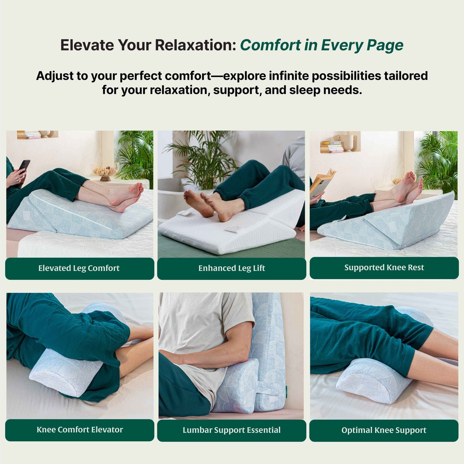 TriAdjust Comfort Plus Bed Wedge Pillow Bed Wedge The White Willow