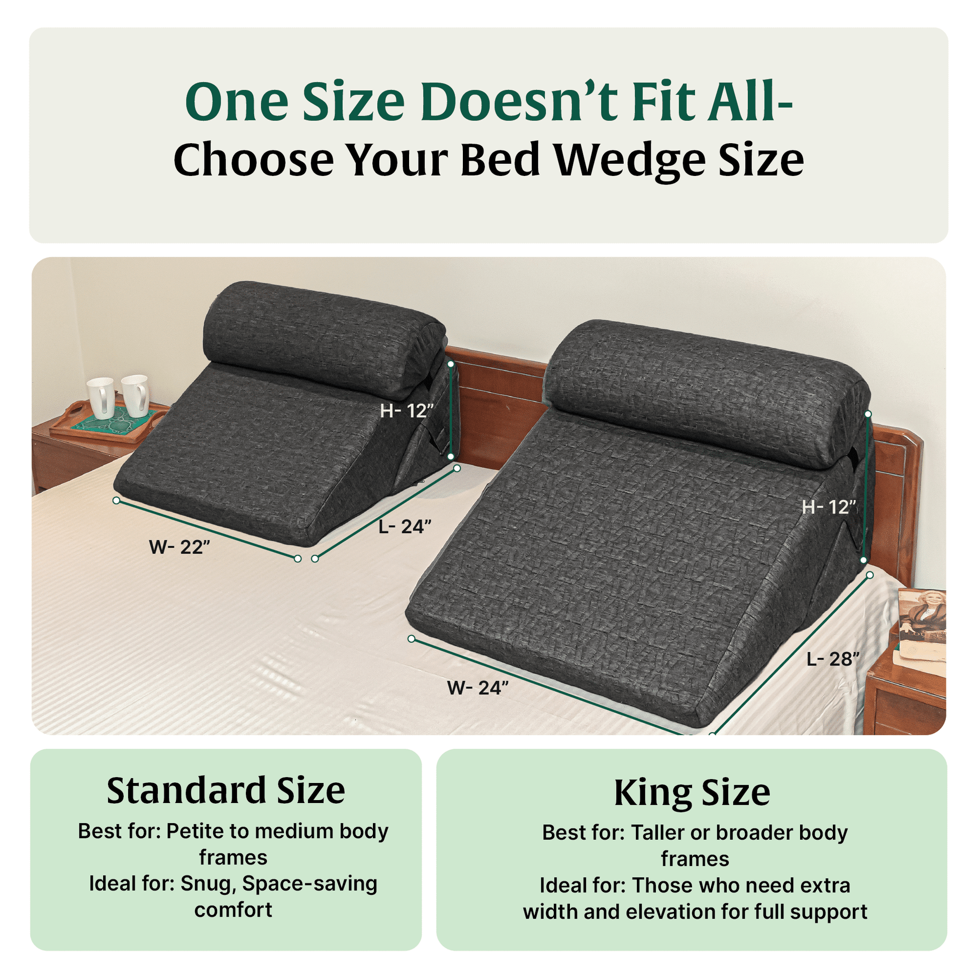 TriAdjust Comfort Plus Bed Wedge Pillow Bed Wedge The White Willow