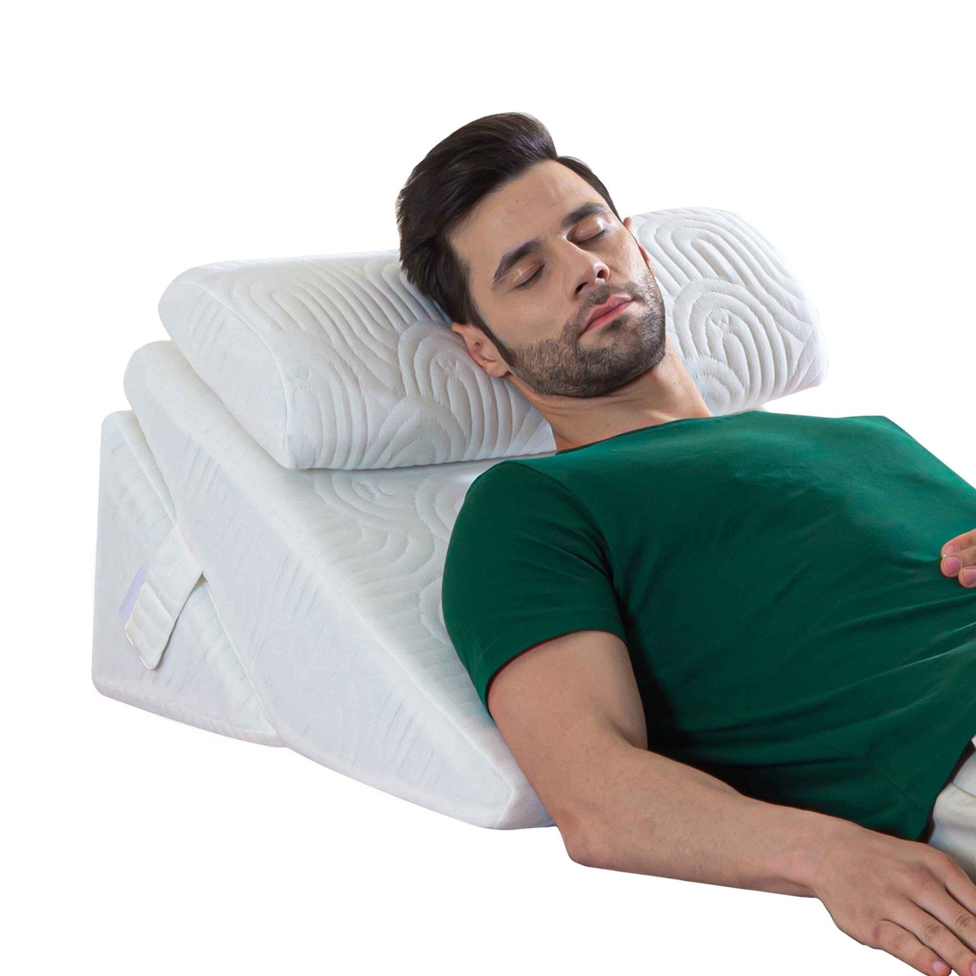 TriAdjust Comfort Plus Bed Wedge Pillow Bed Wedge The White Willow XL King- 24 x 22 x 12 inch Creamy Calm