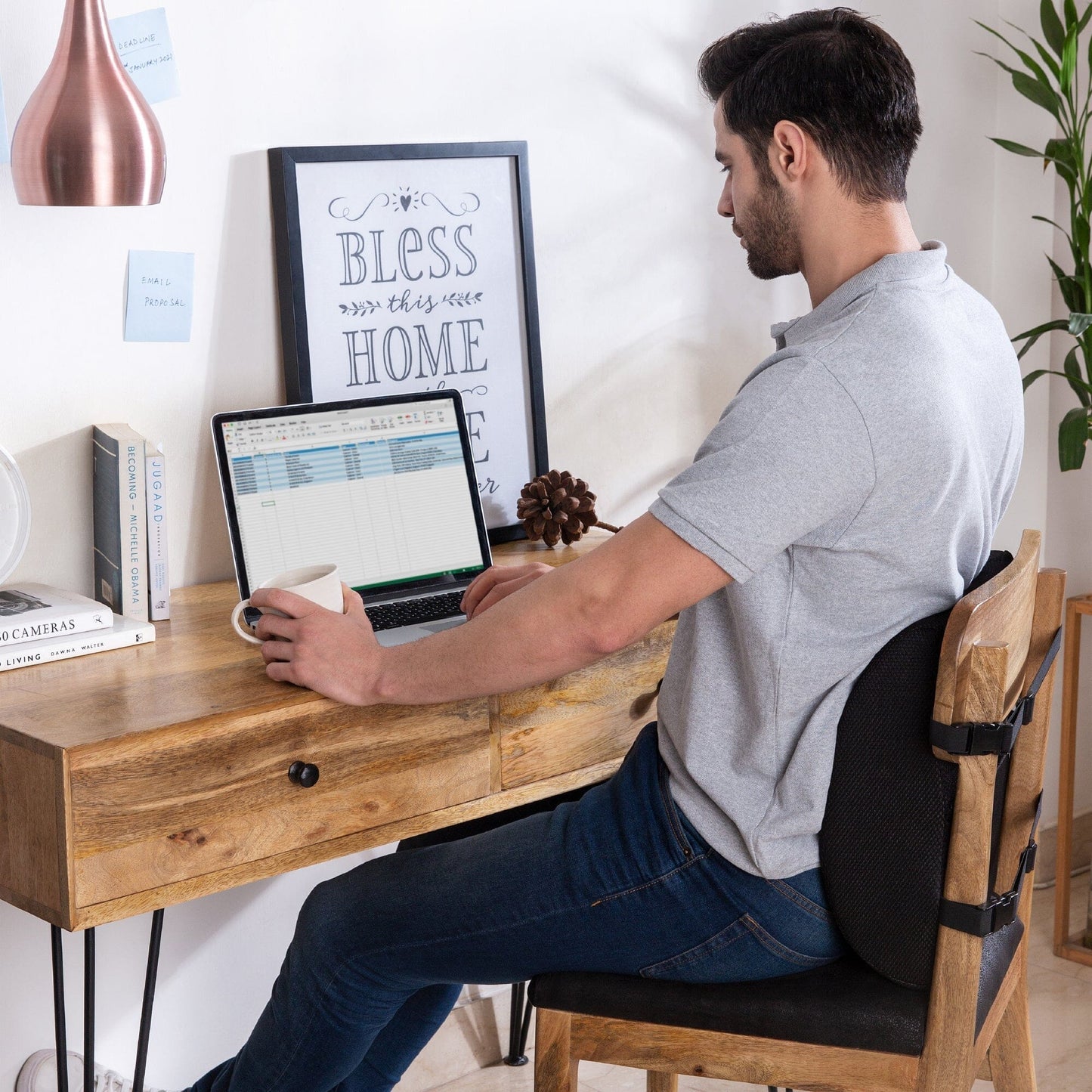 Emperor - Lumbar Backrest Pillow - Full Back Support - Firm Support The White Willow