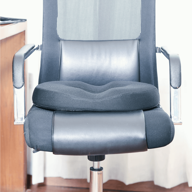 Sky - HR Foam Donut Shaped Seat Cushion - Tailbone and Lumbar Support - Firm - The White Willow