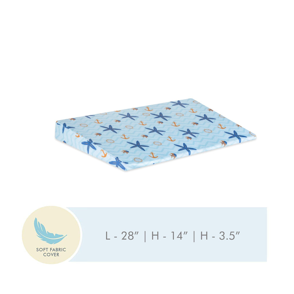 Soft Fabric Half & Full Crib Wedge Cover Only Pillow Cover The White Willow Full Crib Wedge Blue 
