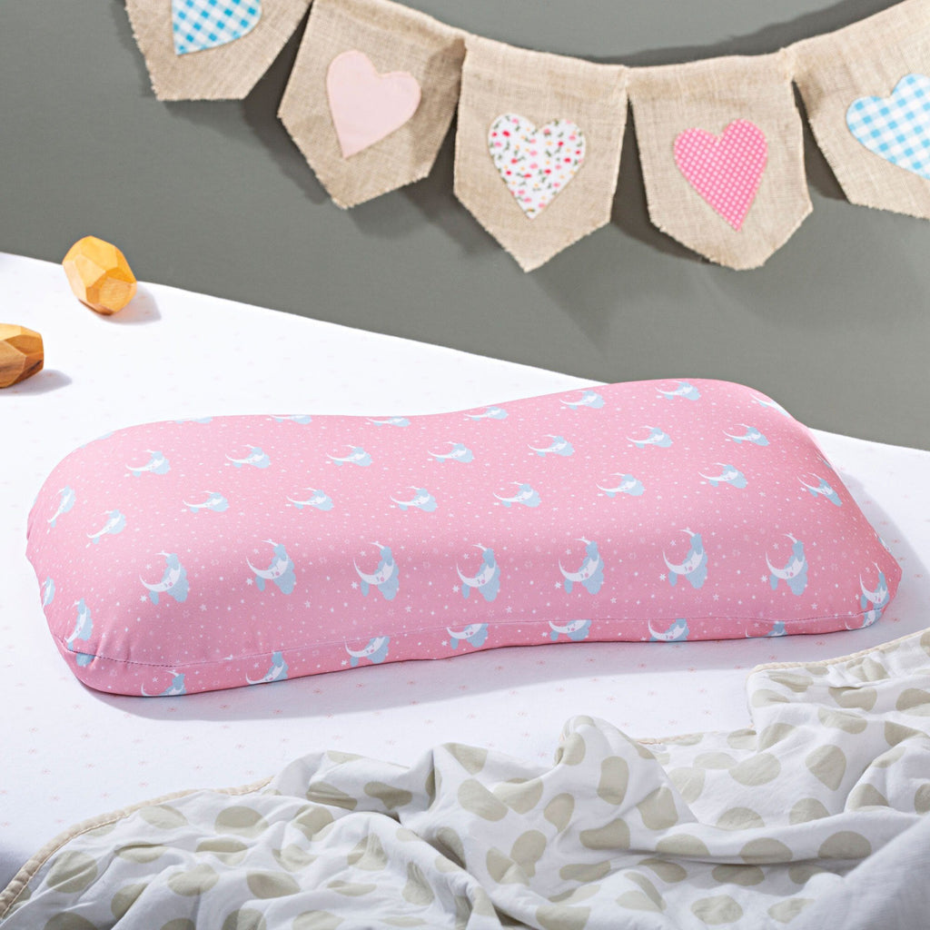 Venus - Memory Foam Kids Soft Bed Pillow For Sleeping - Soft Maternity & Kids The White Willow Pink 