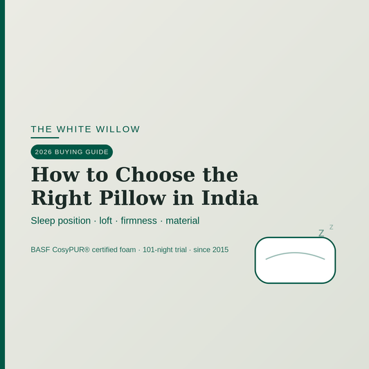 Guide to choosing the right pillow in India by sleep position and loft height