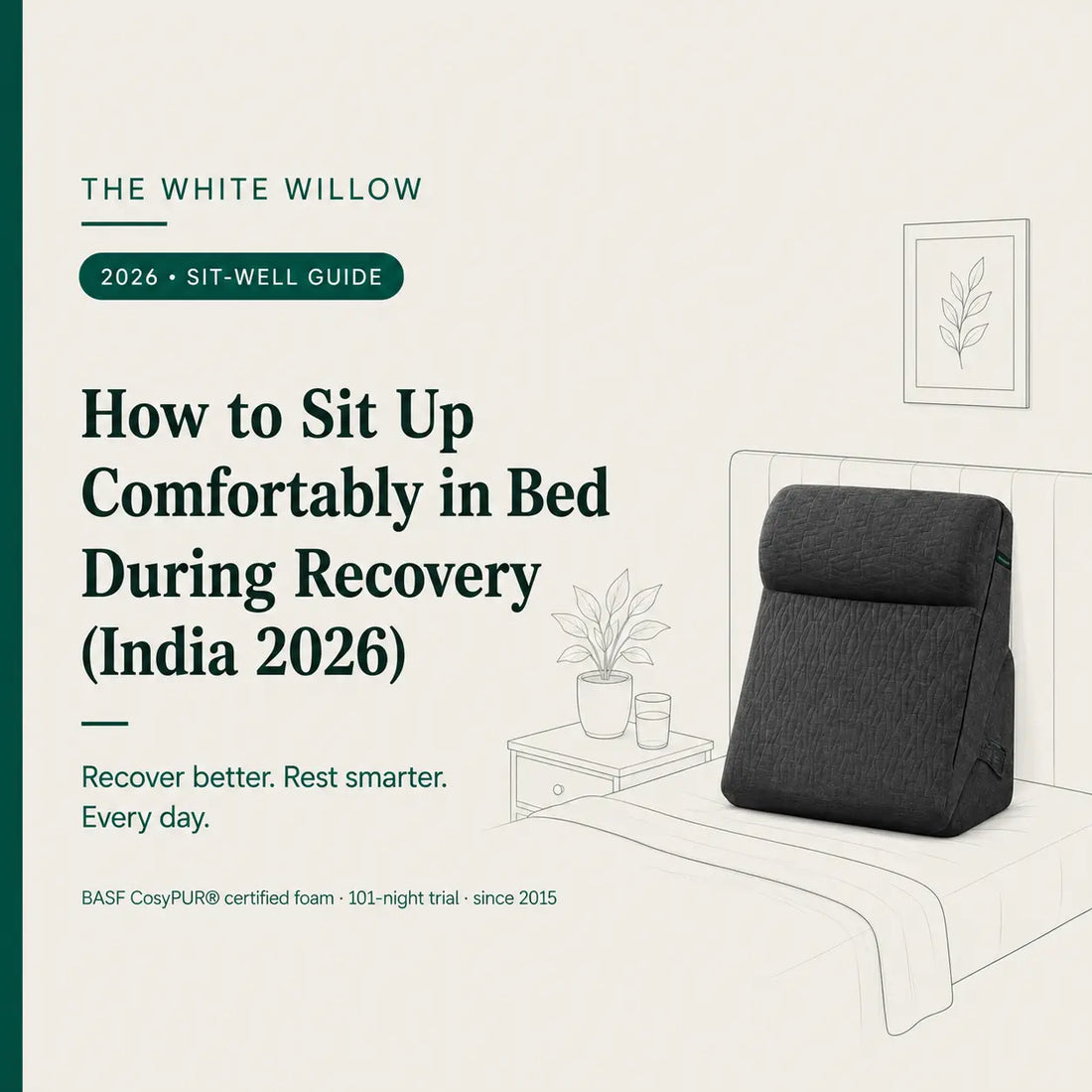 How to Sit Up Comfortably in Bed During Recovery by TWW (India 2026)