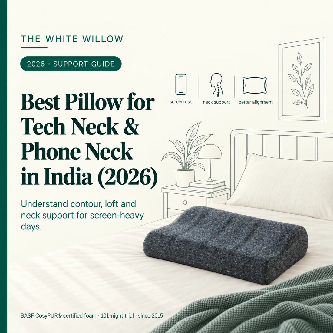 Best Pillow for Tech Neck & Phone Neck in India (2026)