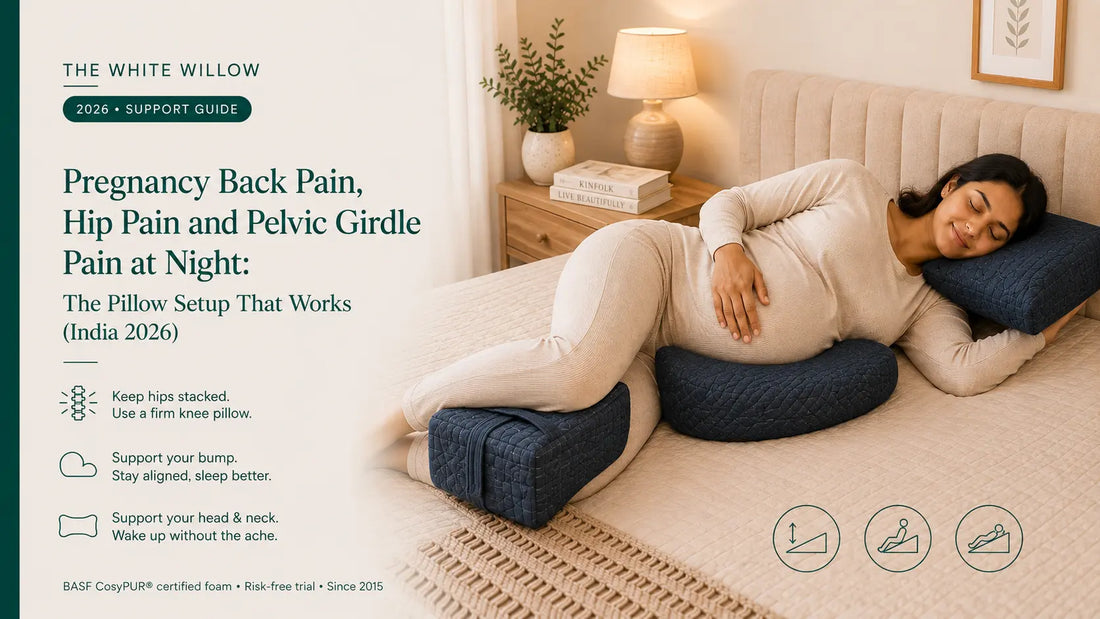 Pregnancy Back Pain, Hip Pain and Pelvic Girdle Pain at Night: The Pillow Setup That Works (India 2026)