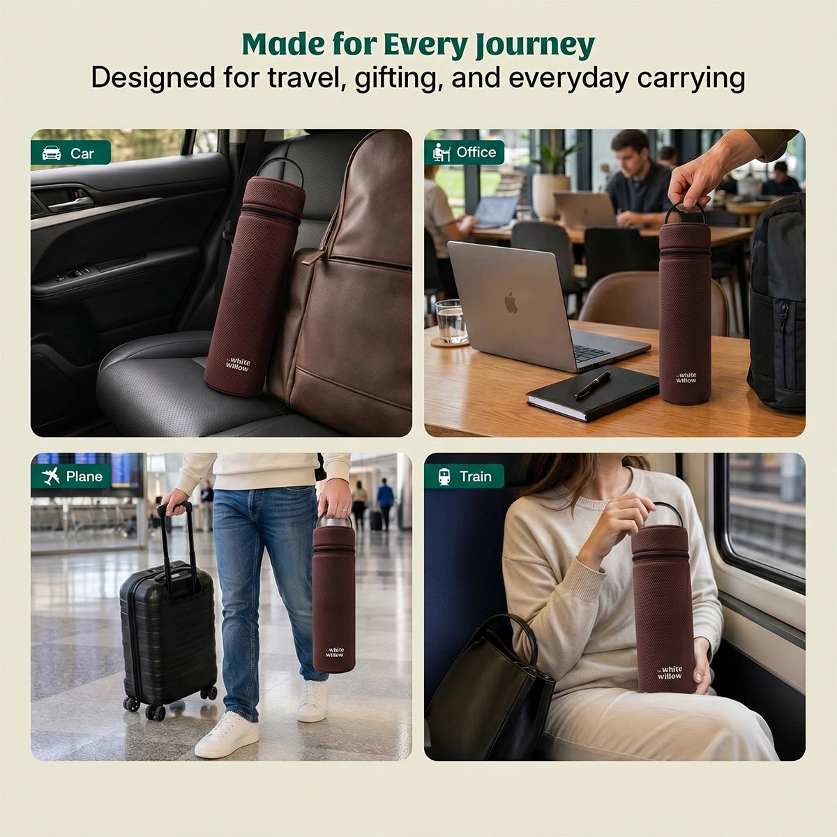 Voyage Bottle Sleeve - The White Willow
