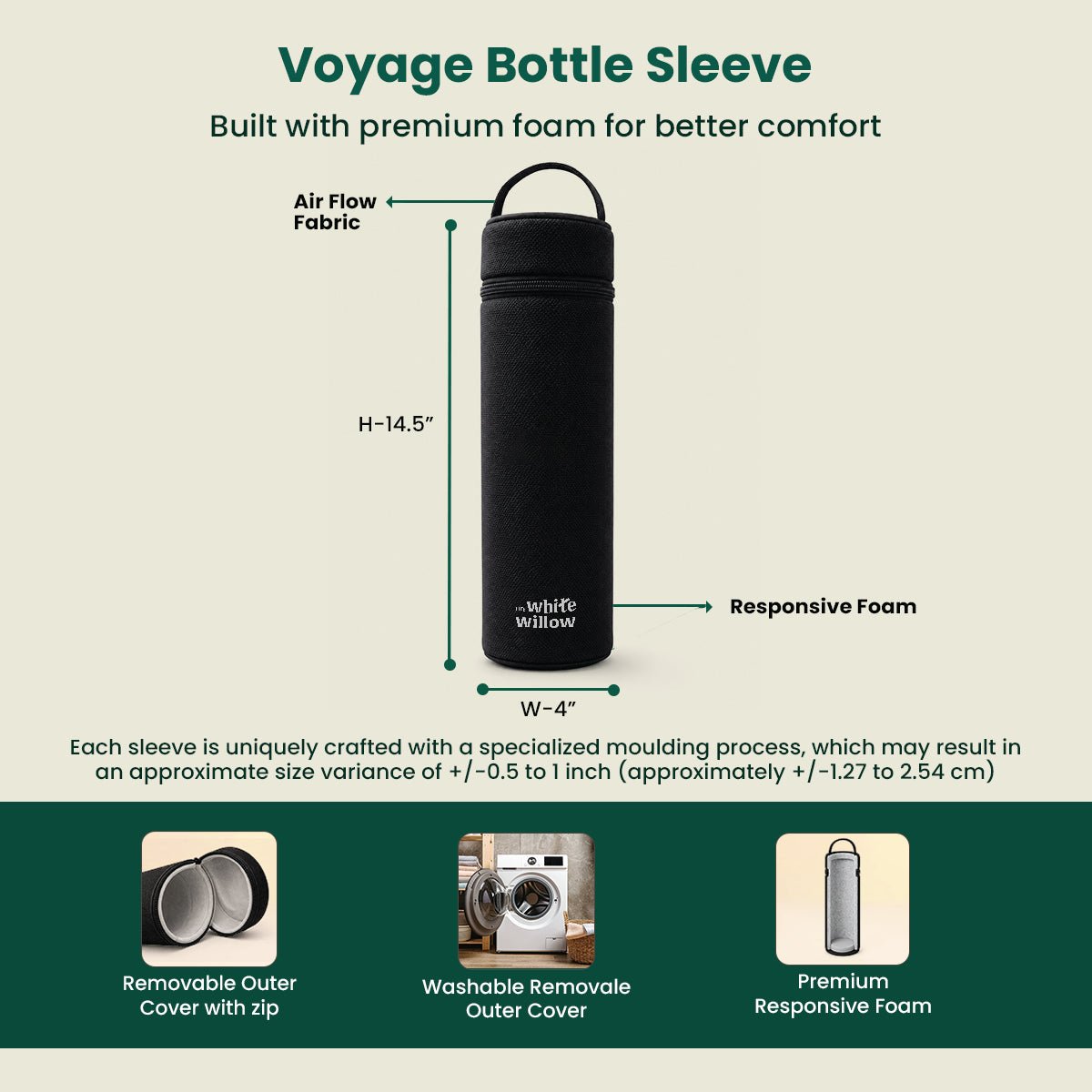 Voyage Bottle Sleeve - The White Willow
