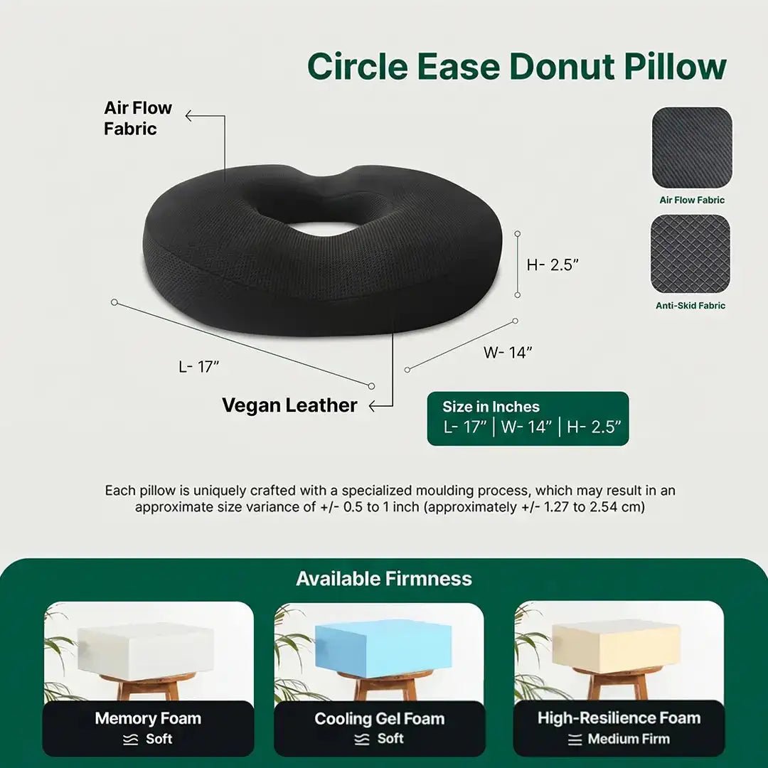 Circle Ease Donut Pillow - Seat Cushion - The White Willow