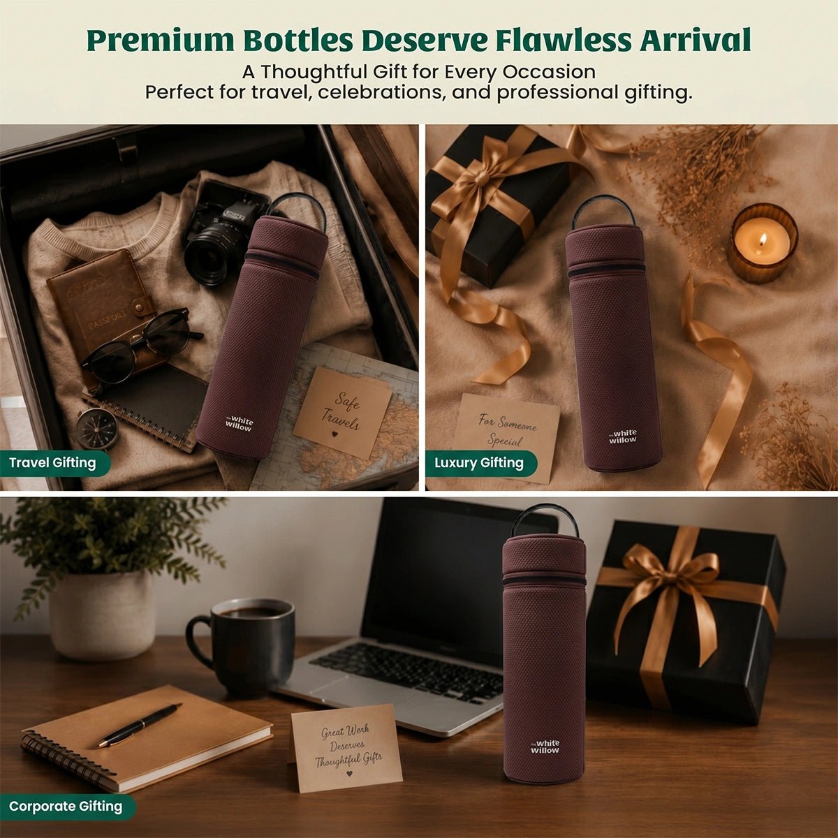 Voyage Bottle Sleeve - The White Willow