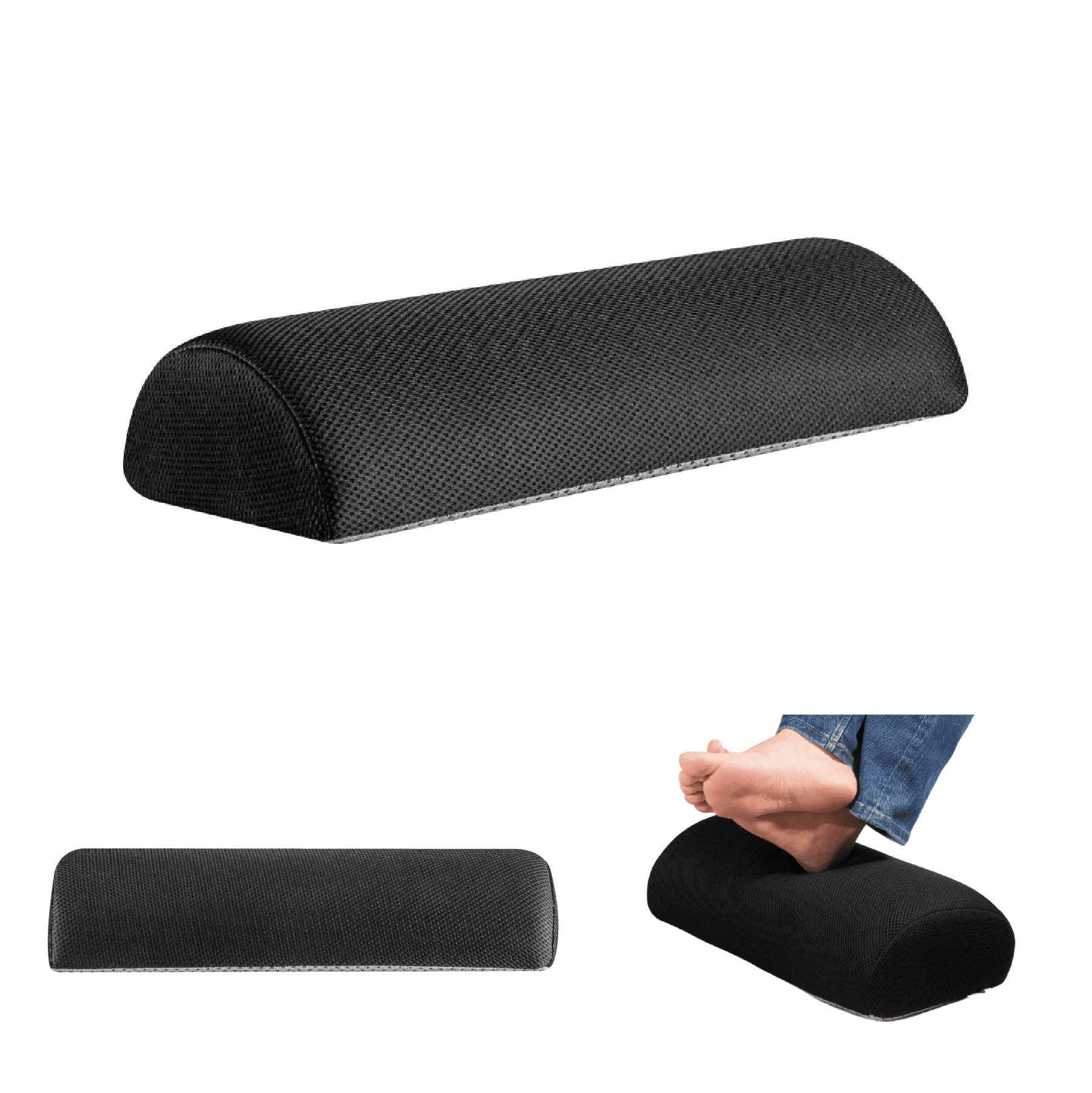 BeatriX - High Resilience (HR) Foam Foot Rest Cushion for Feet & leg Support - Firm Support The White Willow Adjustable Footrest- 3 layers 