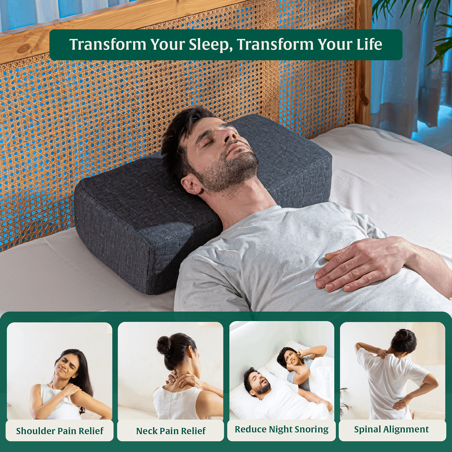 Side Sleeper Pro Pillows for improved sleep and pain relief.