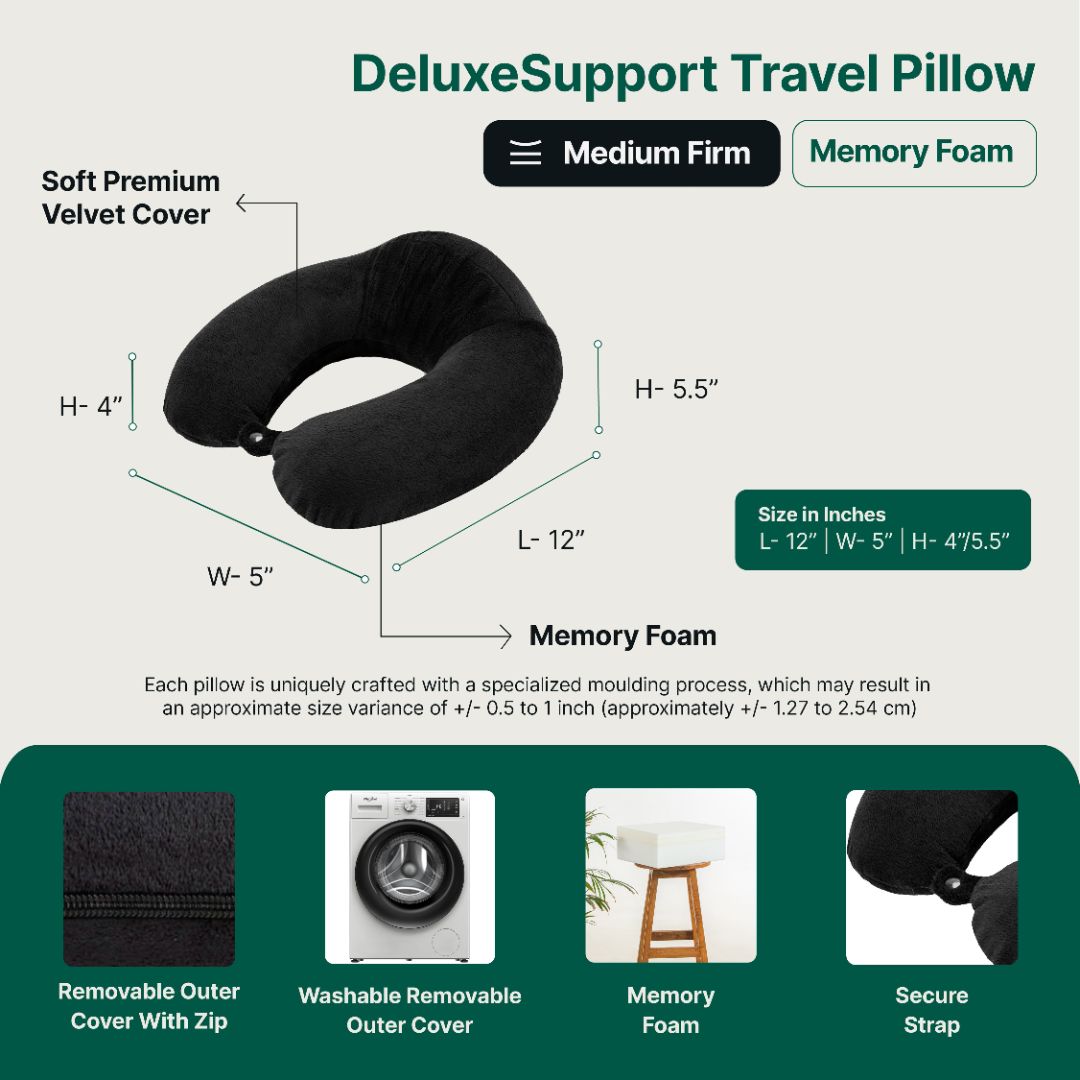 Classic Comfort Plus Travel Neck Pillow