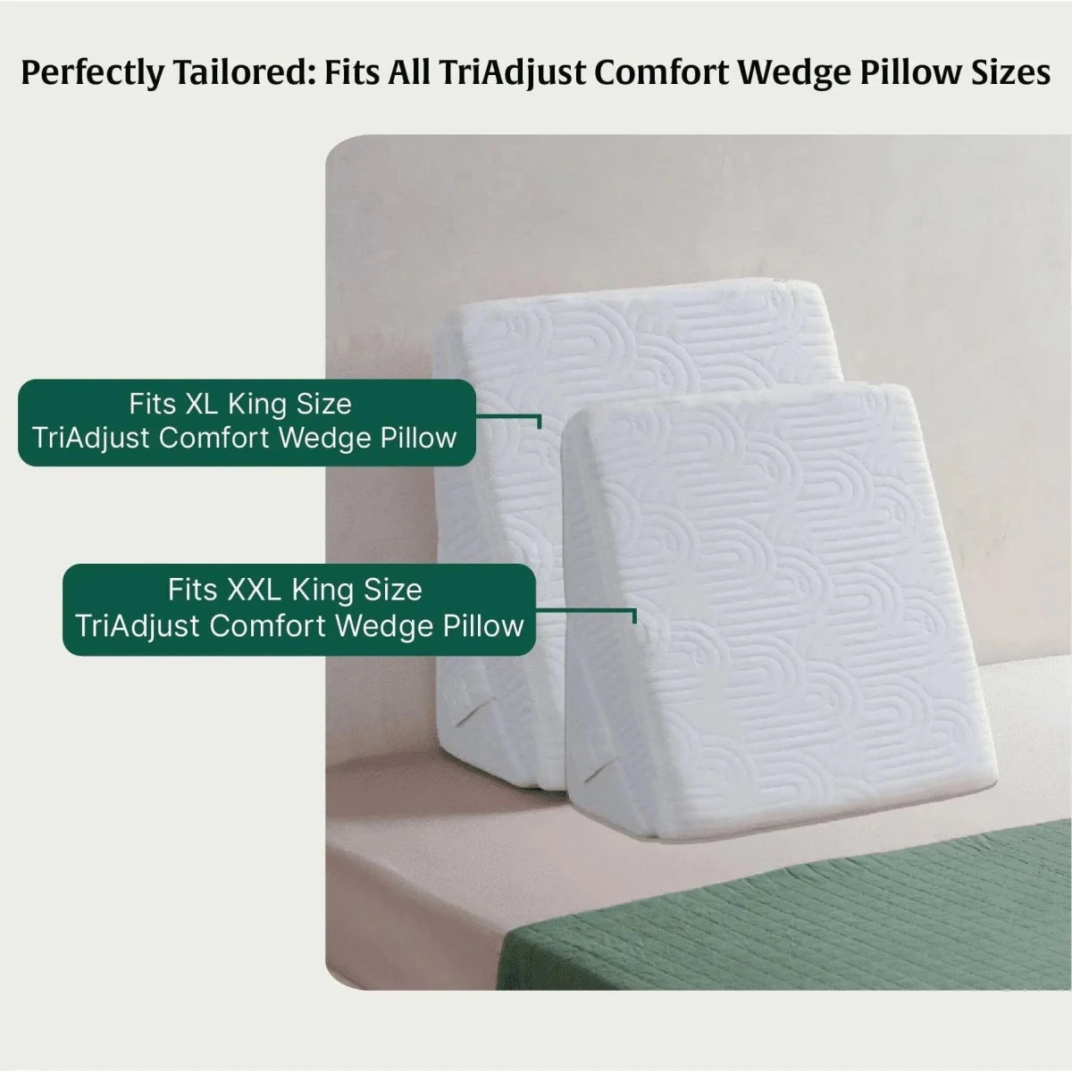 Adjustable Soft Fabric Wedge Pillow Cover - Pillow Cover - The White Willow