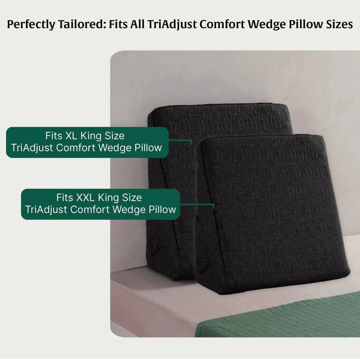 Adjustable Soft Fabric Wedge Pillow Cover - Pillow Cover - The White Willow