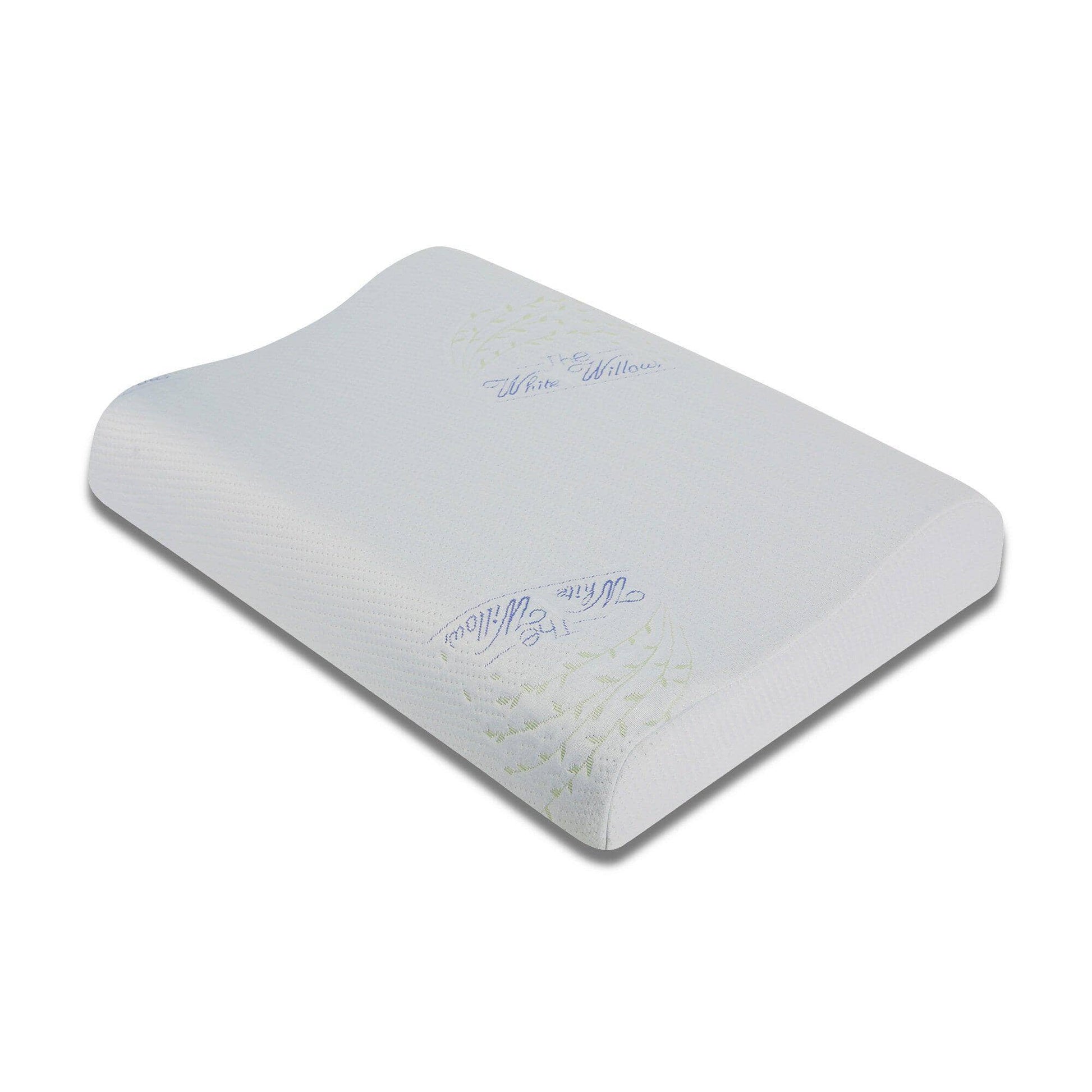 Aloe - Gel - Cooling Gel Memory Foam Cervical Pillow - Contour - Medium Firm - Contour Pillow - The White Willow