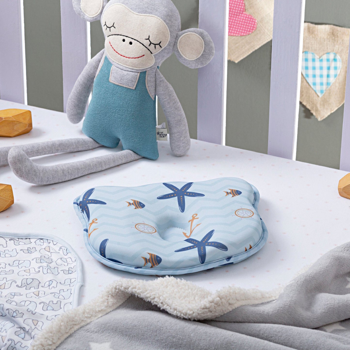 Baby Blue - Baby Essentials Combo - Medium Firm - Combo - 0 - 12 Months - Baby - Pillow - The White Willow