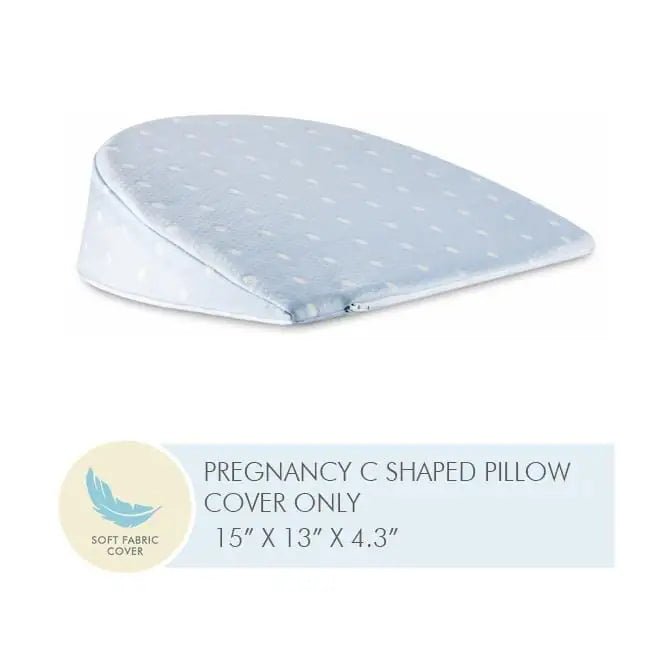 Baby C Shaped Crib Wedge Pillow Cover Only - Pillow Cover - The White Willow