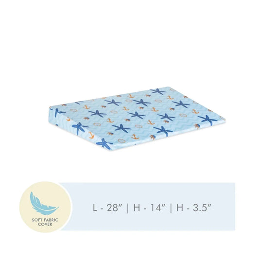 Baby Full Size Crib Wedge Pillow Cover Only Pillow Cover The White Willow Blue 