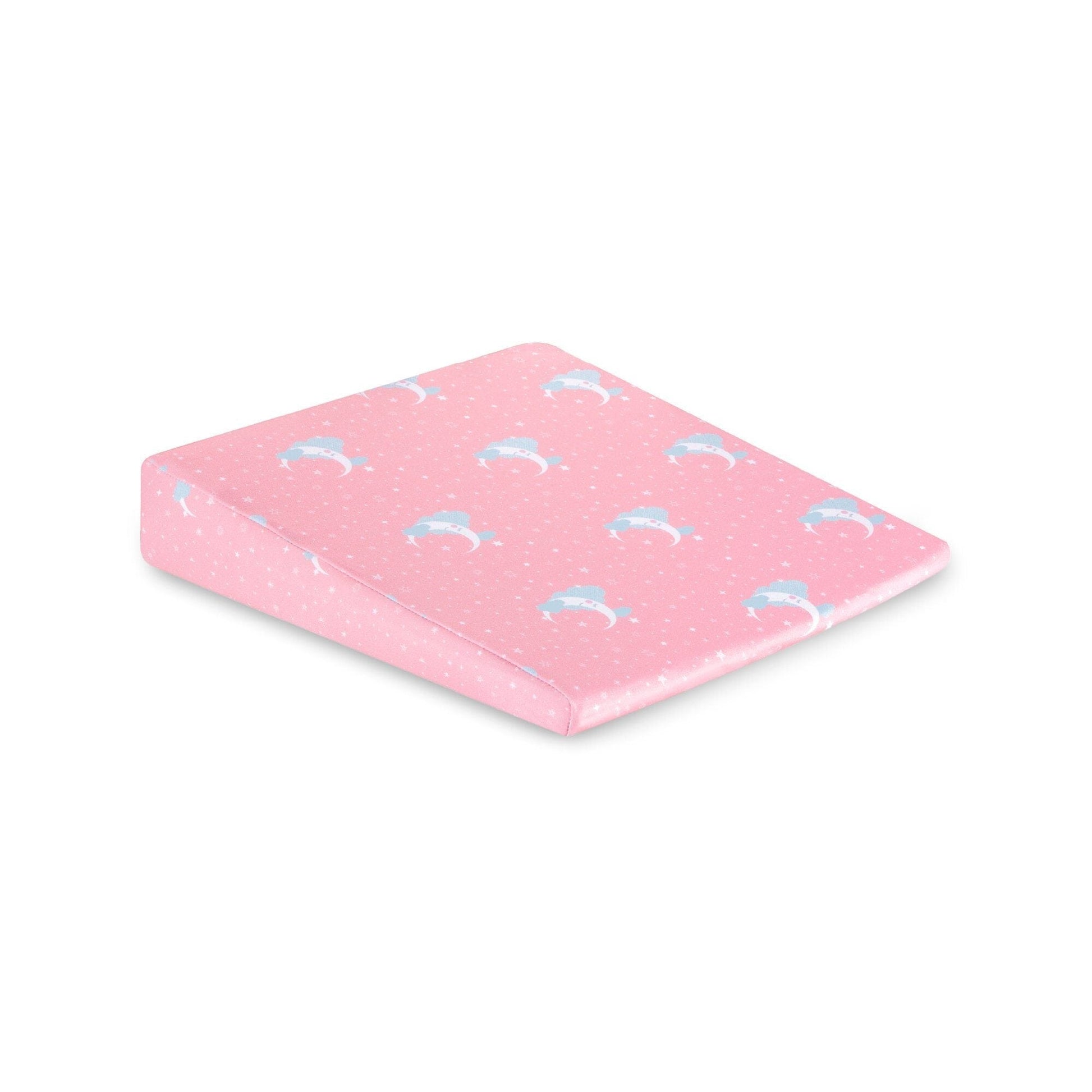 Baby Half Size Crib Wedge Pillow Cover Only Pillow Cover The White Willow Pink 