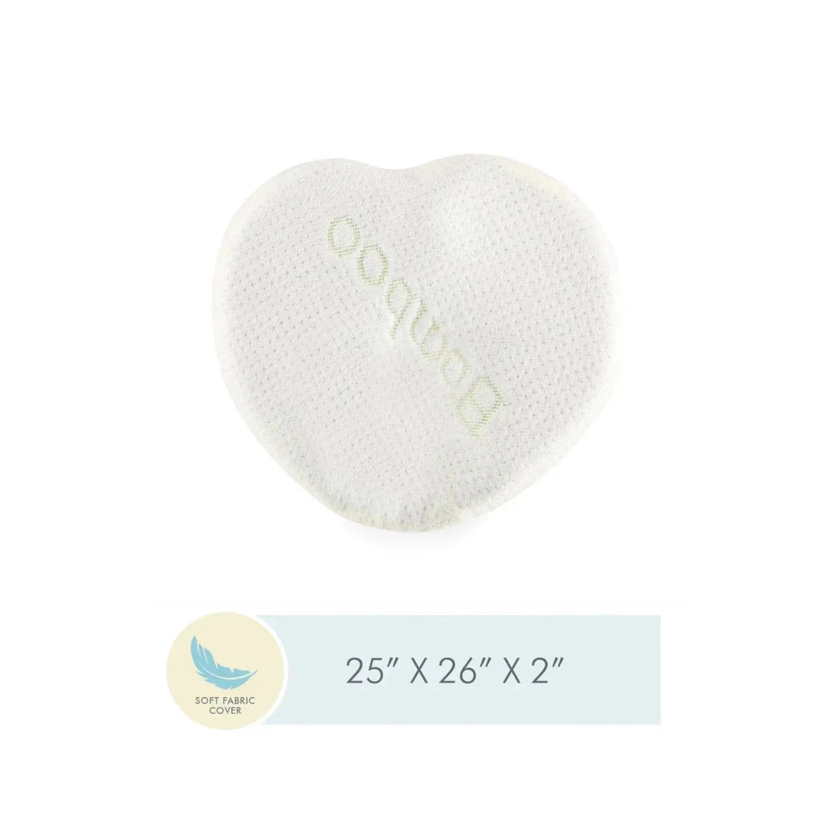 Baby Head Support Pillow Cover Only Pillow Cover The White Willow Heart Head Support Cover Only Green 