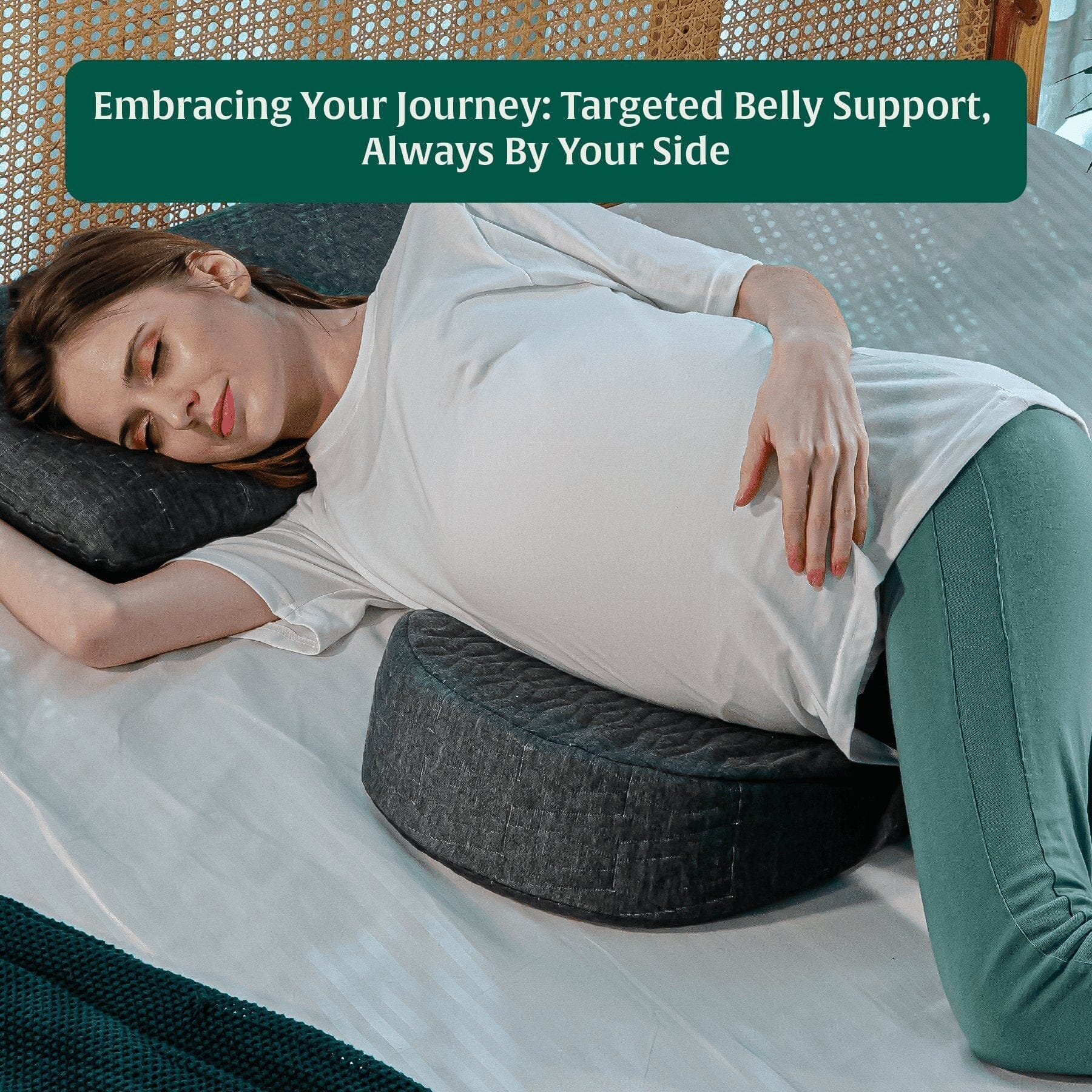 Blissful Bump Embrace - Pregnancy Pillow - The White Willow