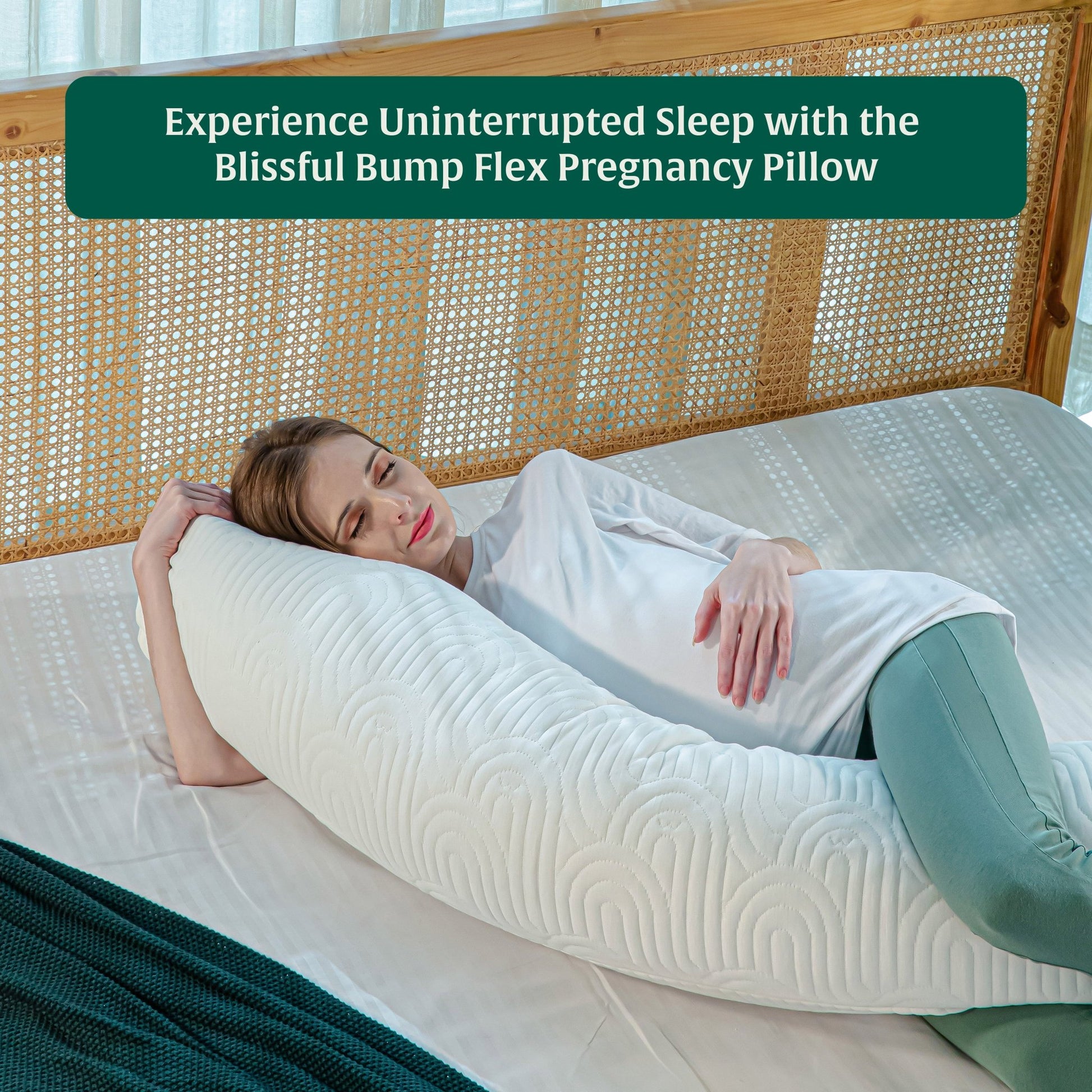 Blissful Bump Flex - Pregnancy Pillow - The White Willow