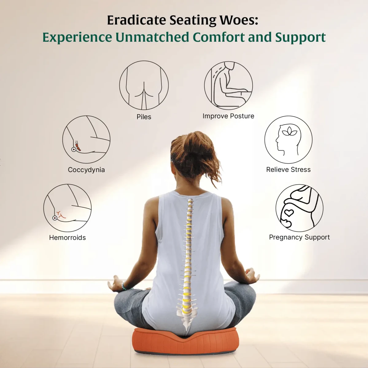 Circle Ease Donut Pillow - Seat Cushion - The White Willow