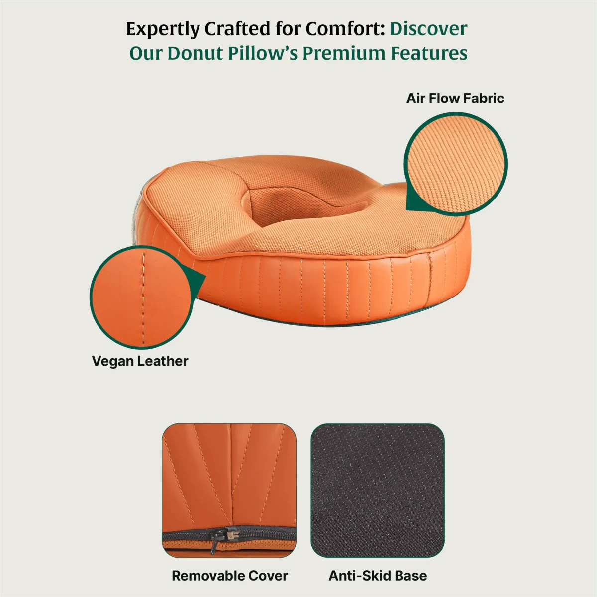 Circle Ease Donut Pillow - Seat Cushion - The White Willow