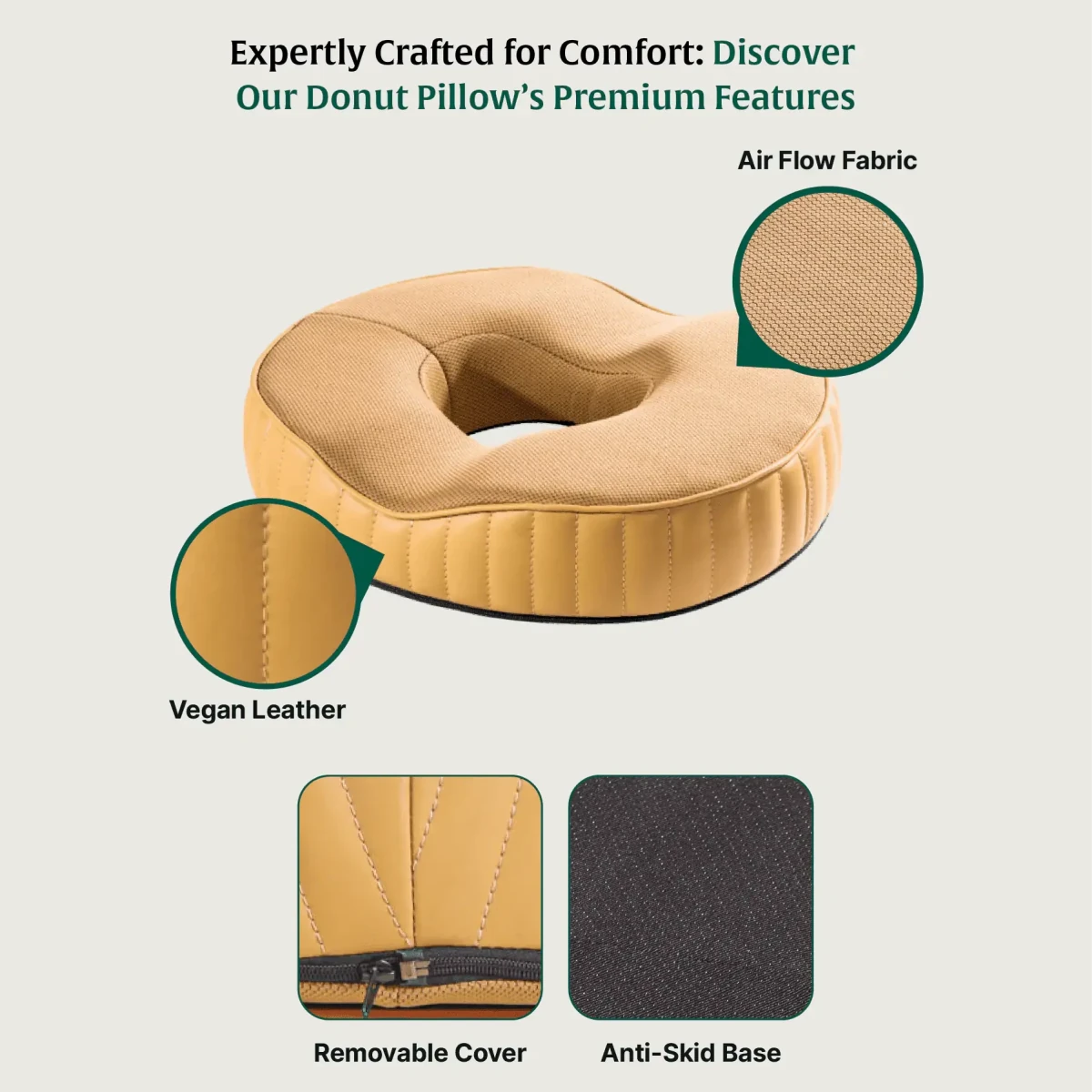 Circle Ease Donut Pillow - Seat Cushion - The White Willow