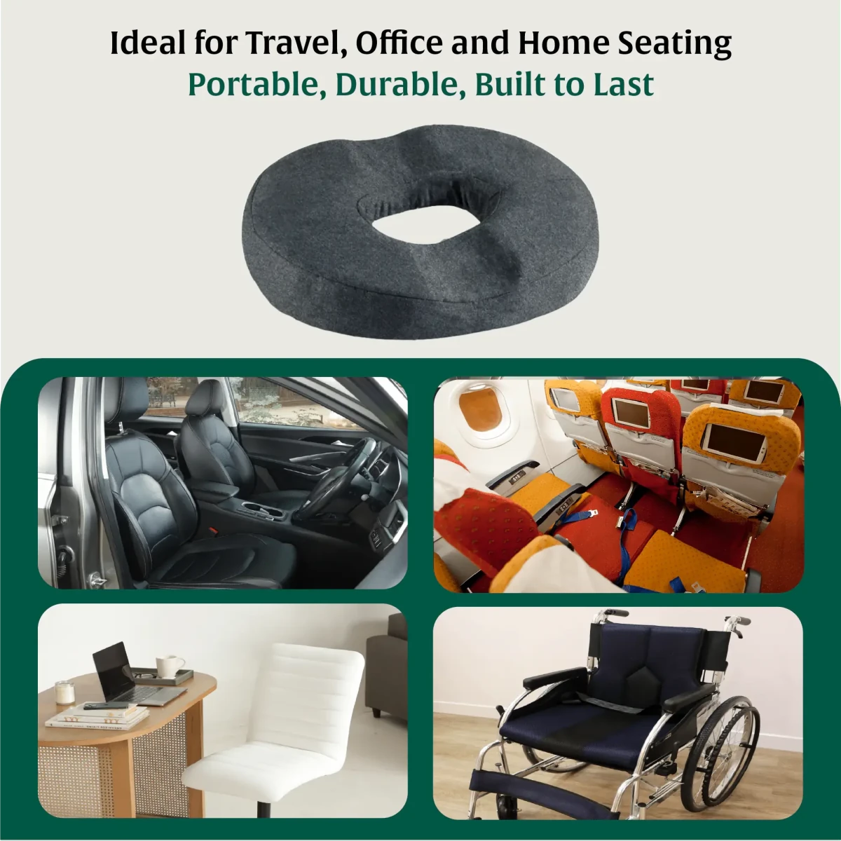 Circle Ease Donut Pillow - Seat Cushion - The White Willow