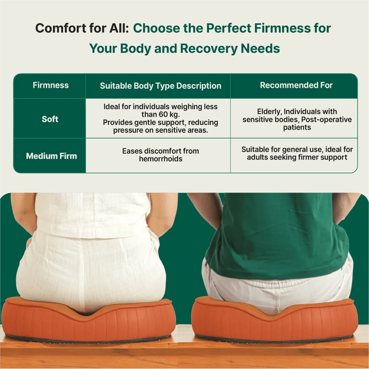 Circle Ease Donut Pillow - Seat Cushion - The White Willow